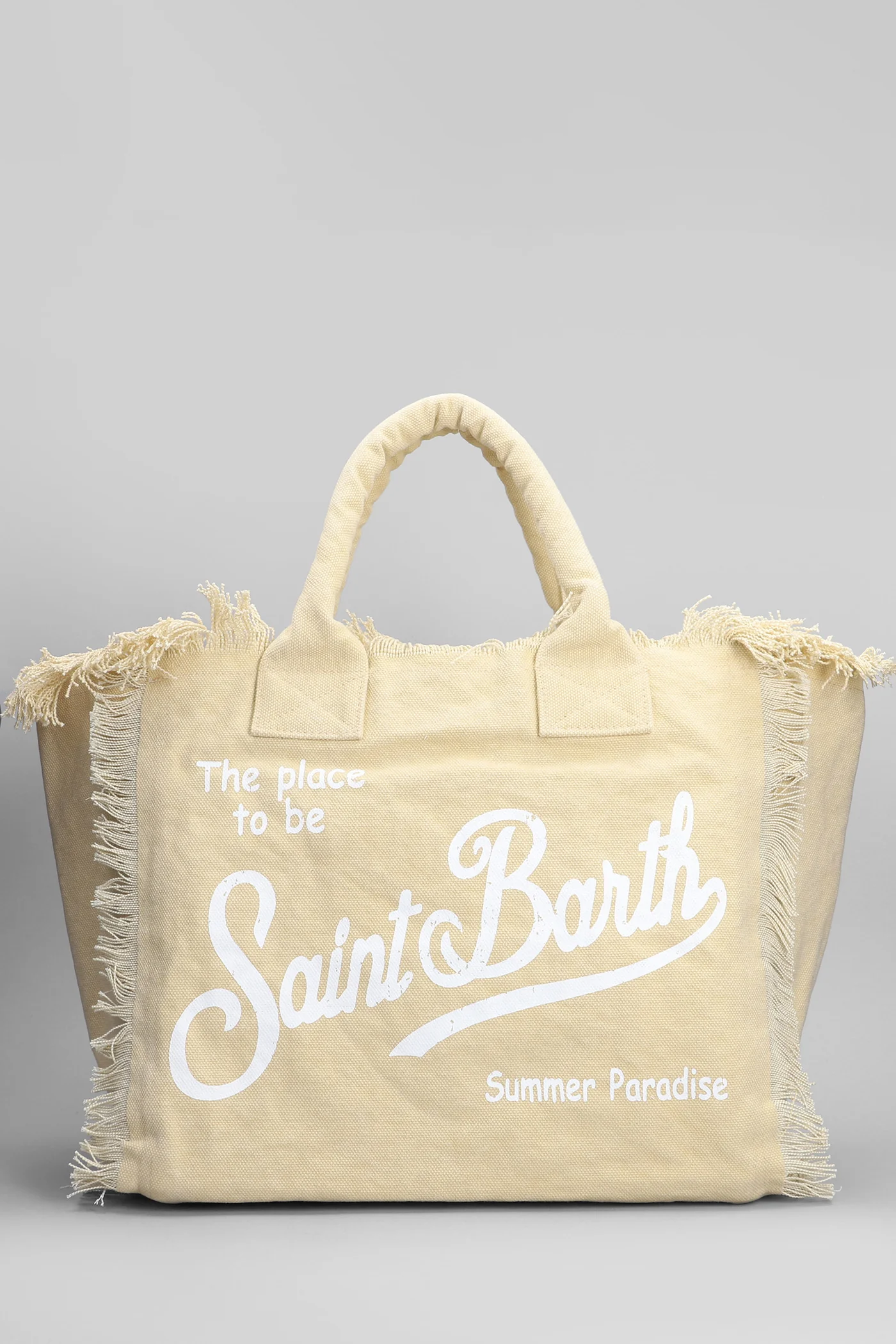 Vanity Tote in beige cotton
