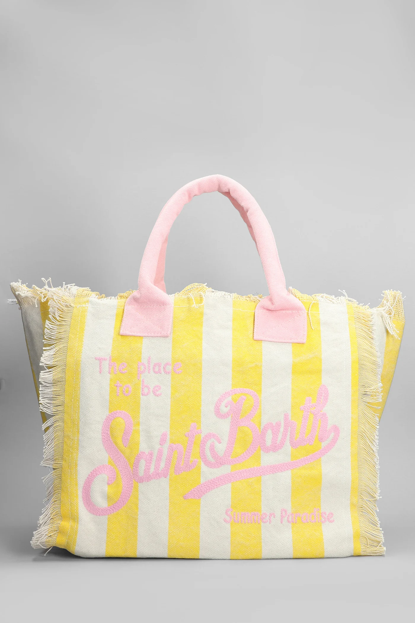 Vanity Tote in beige cotton