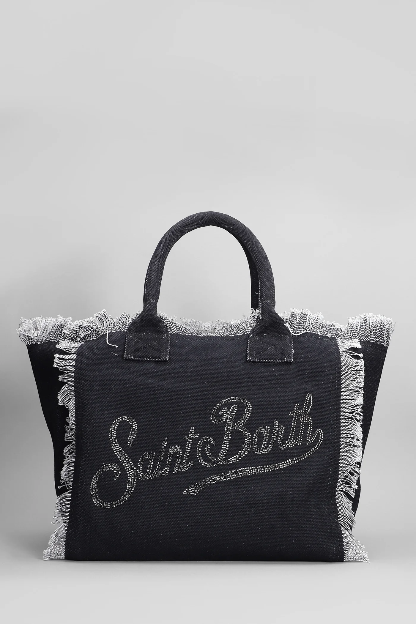Vanity Tote in black cotton