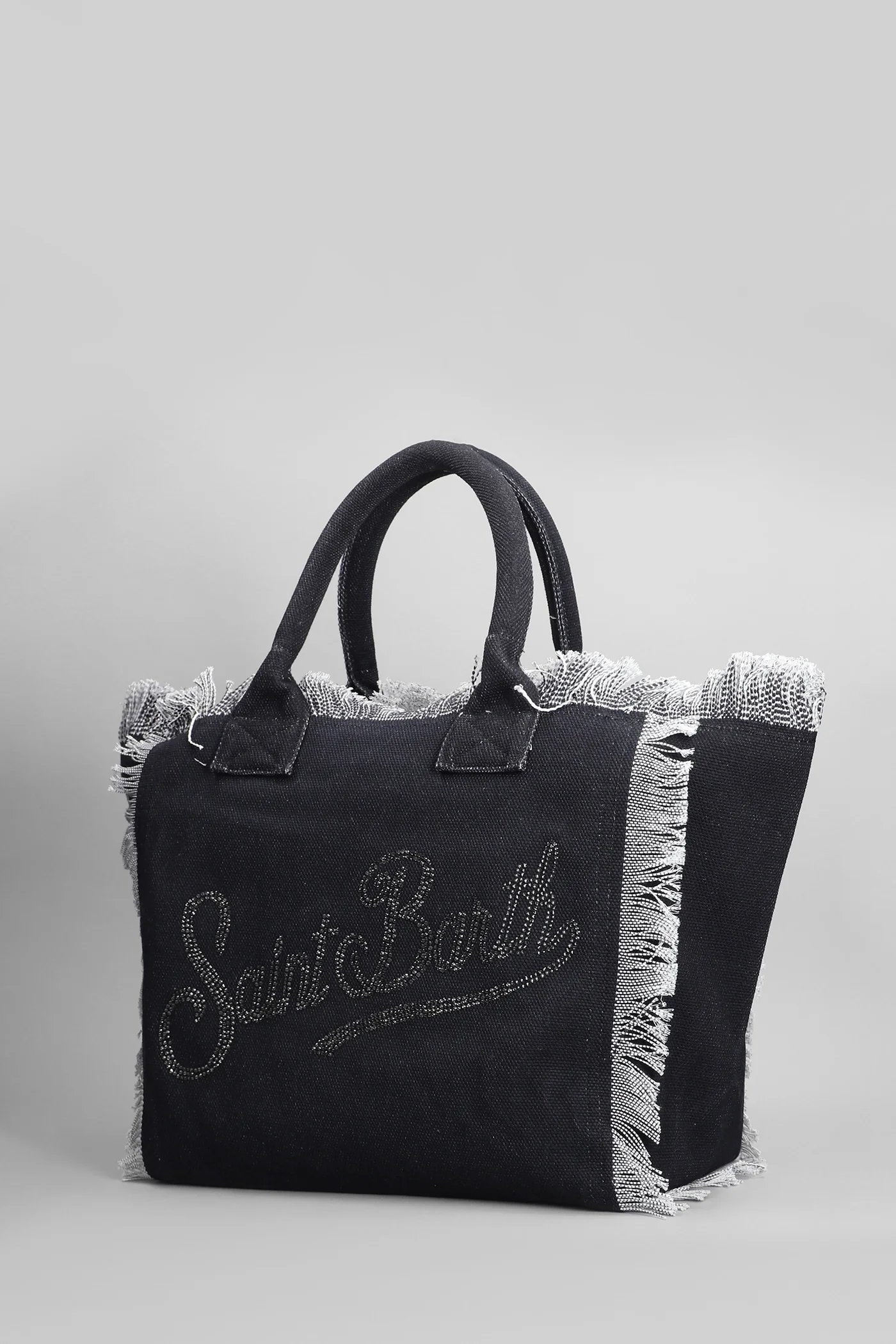 Vanity Tote in black cotton - Image 2