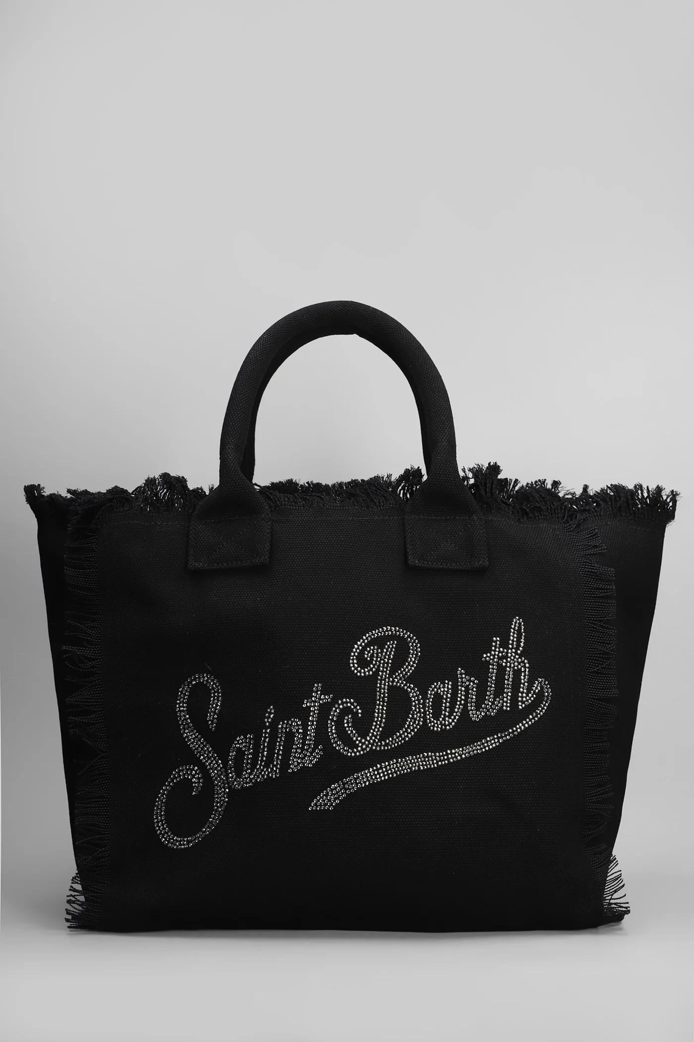 Vanity Tote in black cotton - Image 3