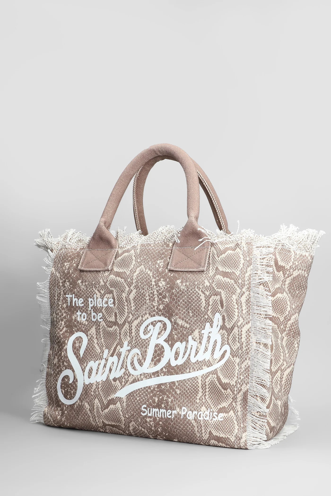 Vanity Tote in brown cotton - Image 2
