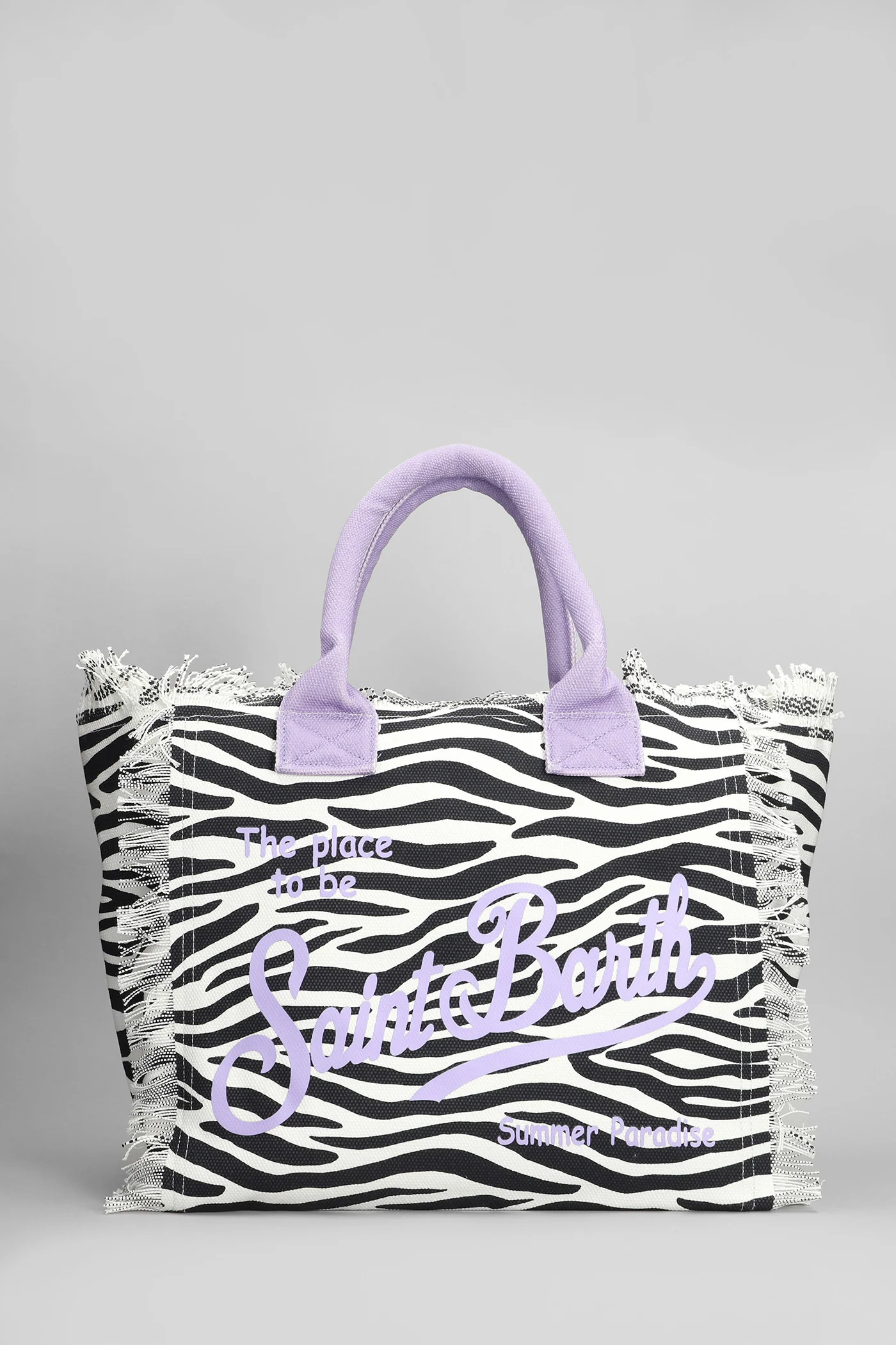 Vanity Tote in white cotton