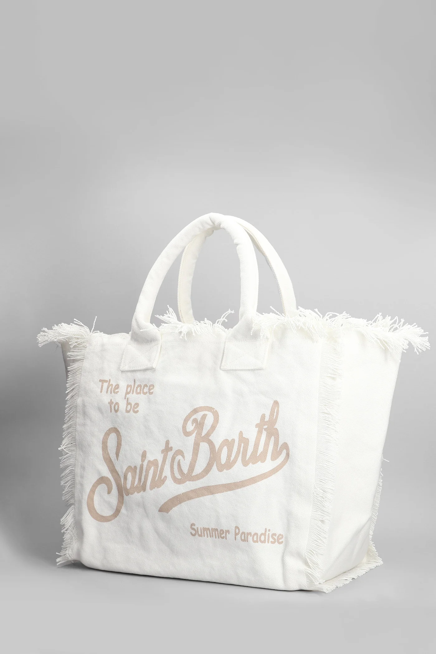 Vanity Tote in white cotton - Image 2