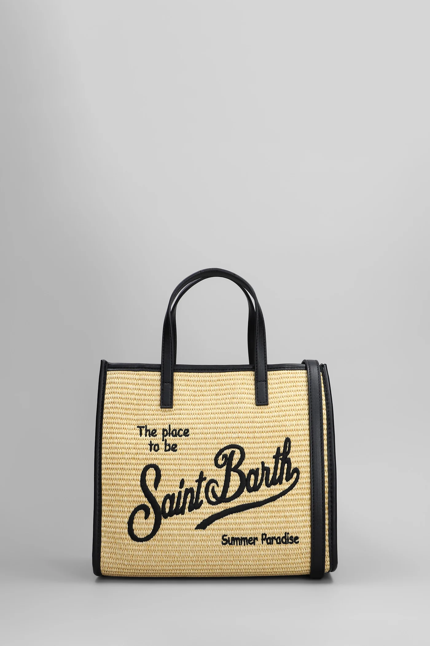 Vivian mini straw Tote in beige raffia
