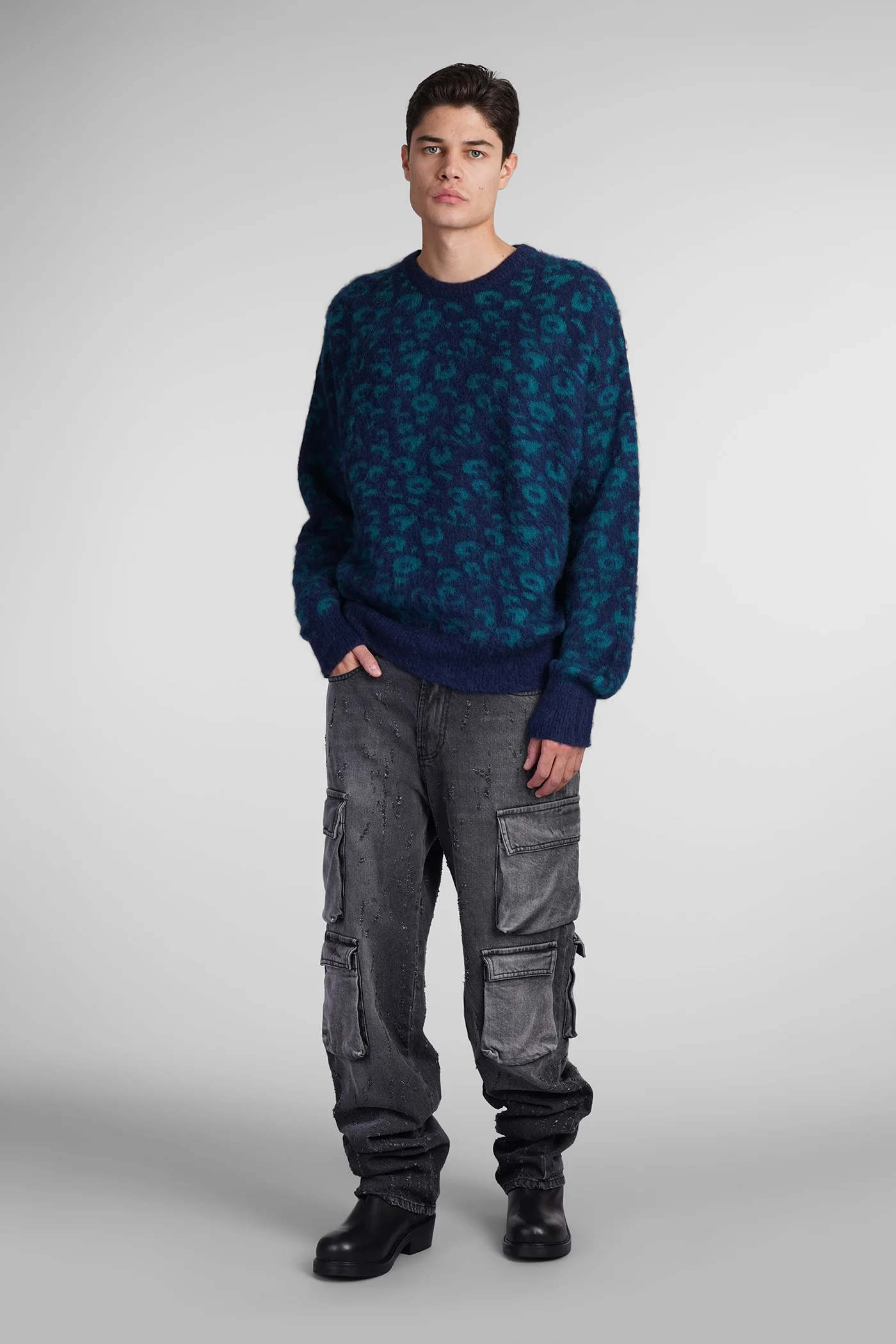 Jeans in black cotton - Image 2