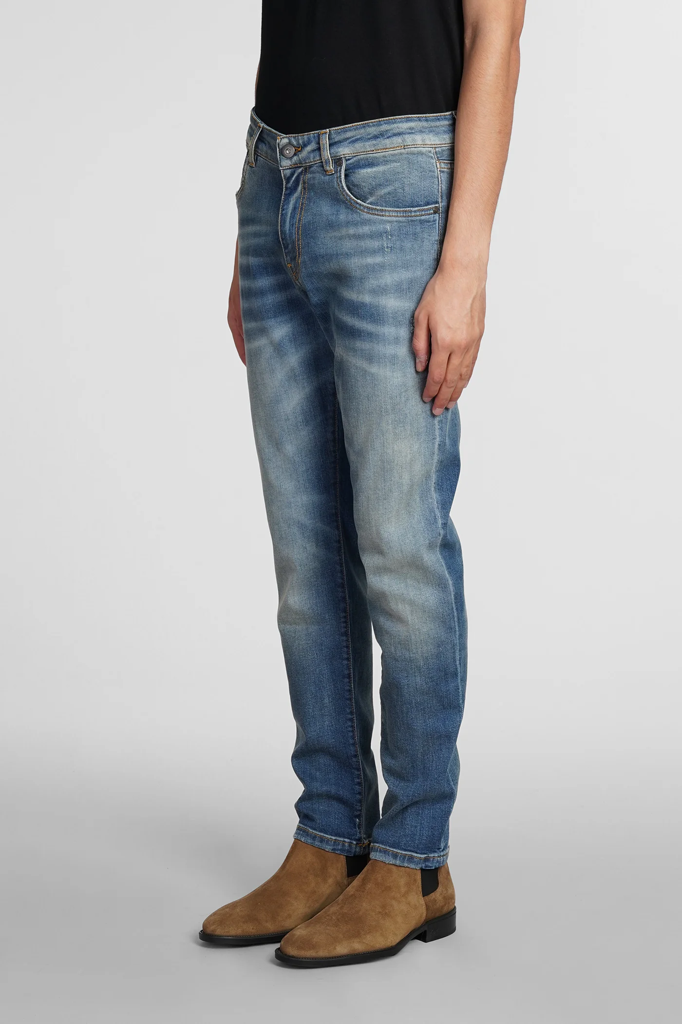 Jeans in blue cotton - Image 4