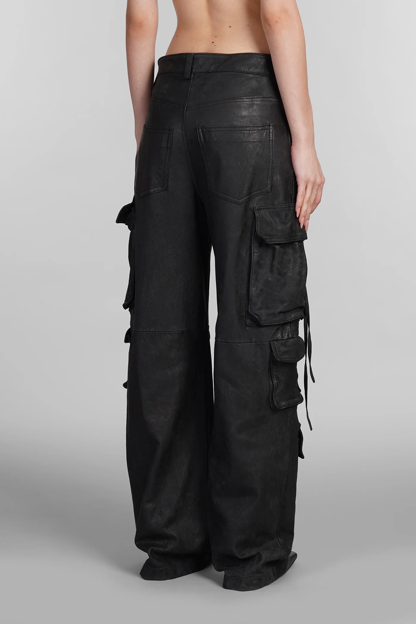 Pants in black leather - Image 3
