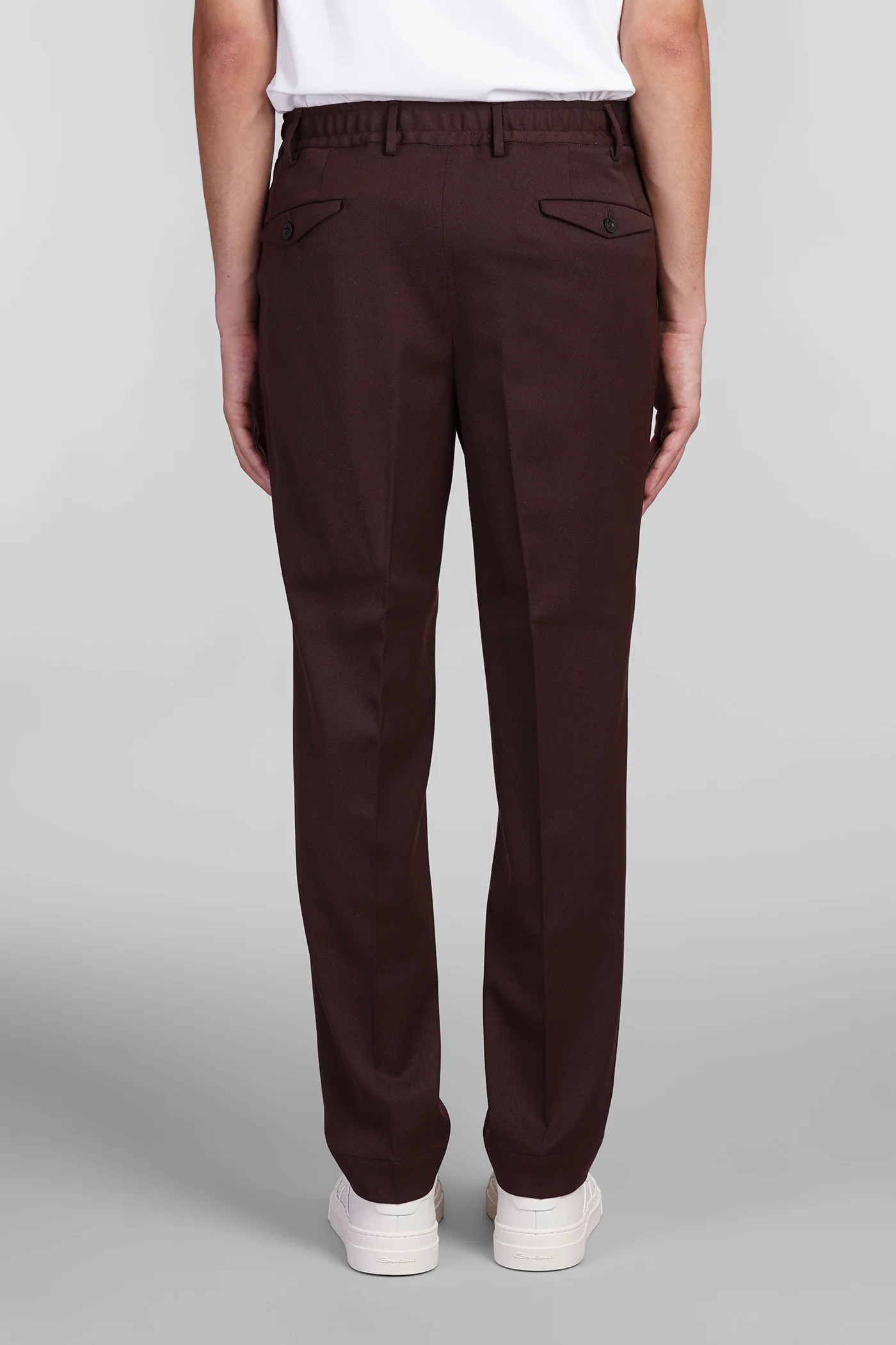 Irno viag Pants in bordeaux polyester - Image 3