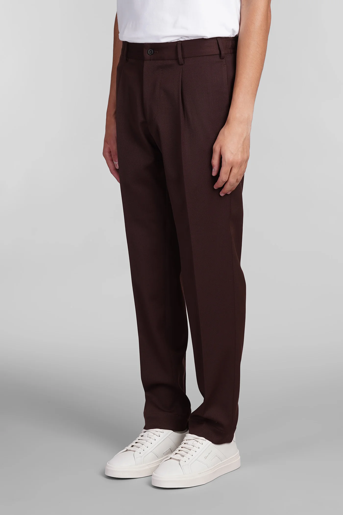 Irno viag Pants in bordeaux polyester - Image 4