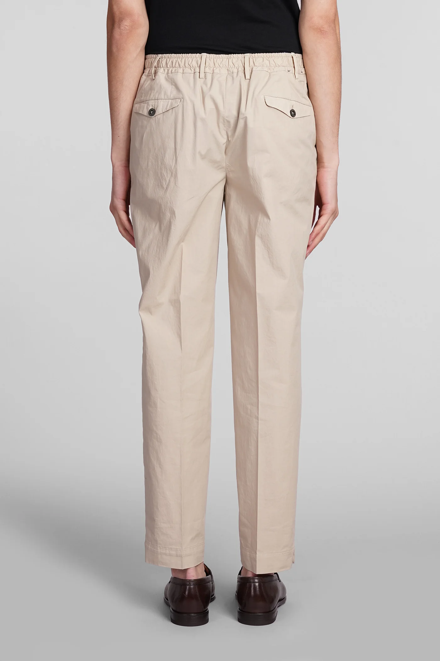 Pants in beige cotton - Image 3