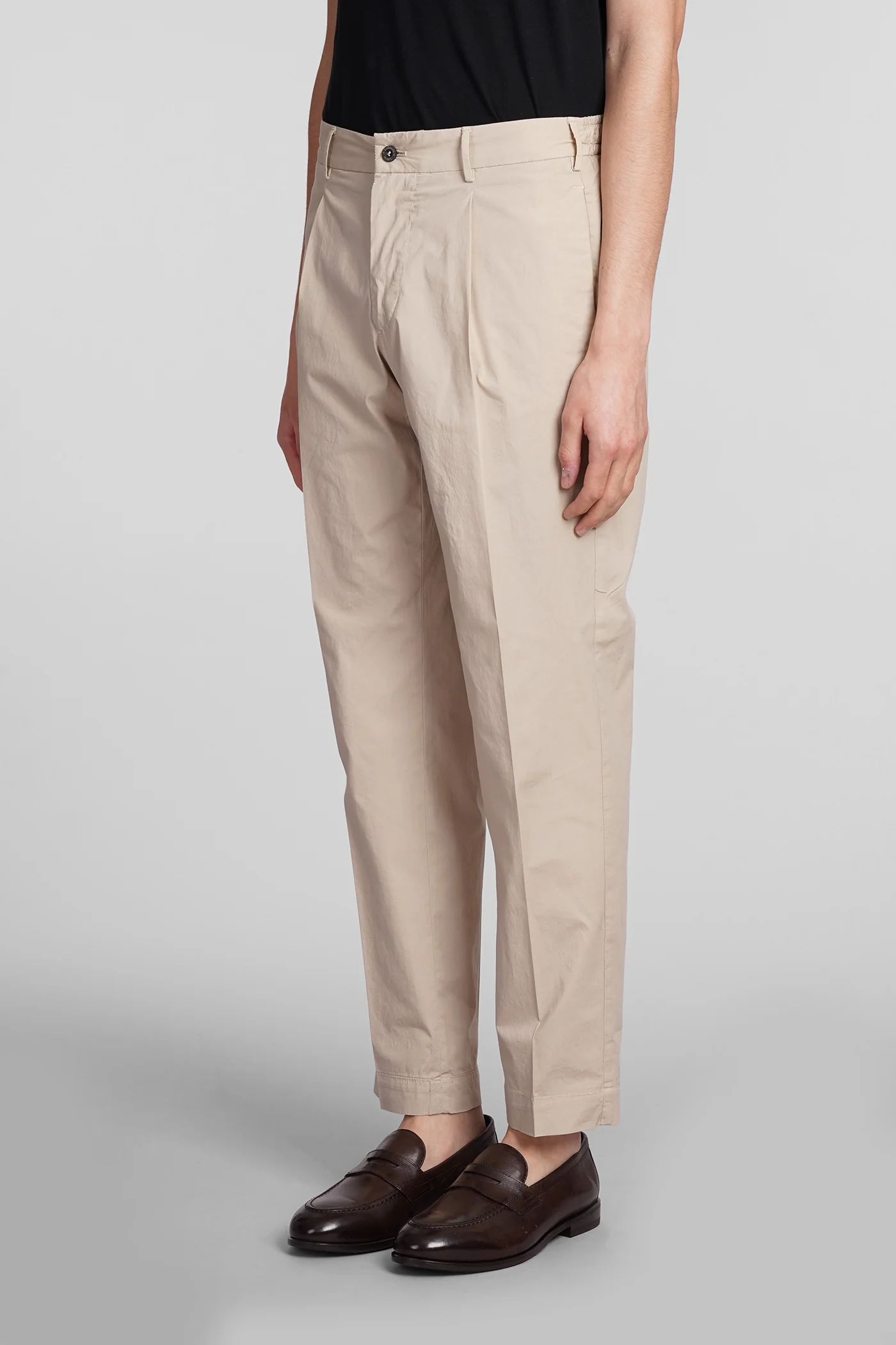 Pants in beige cotton - Image 4