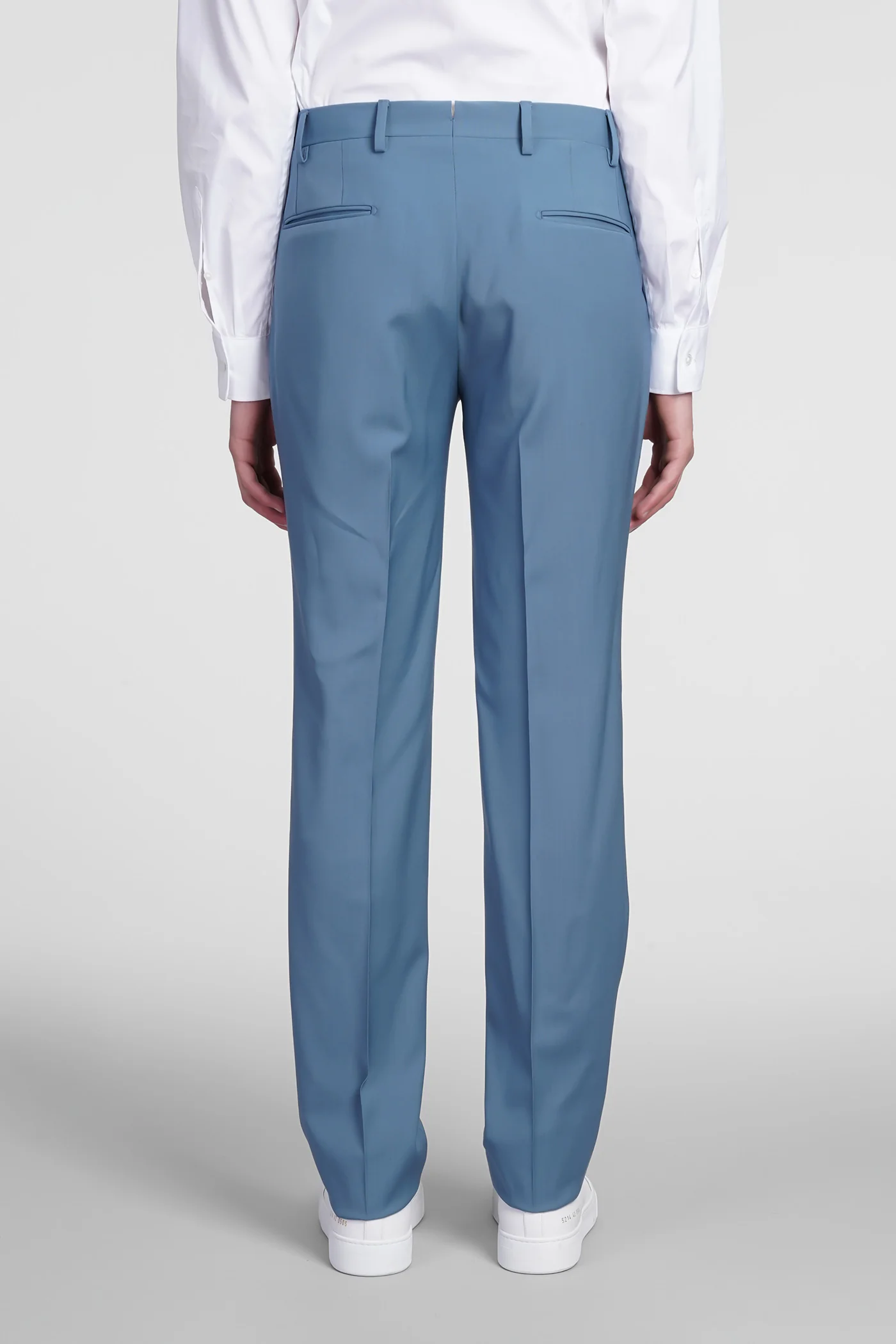 Suit in cyan wool - Image 5