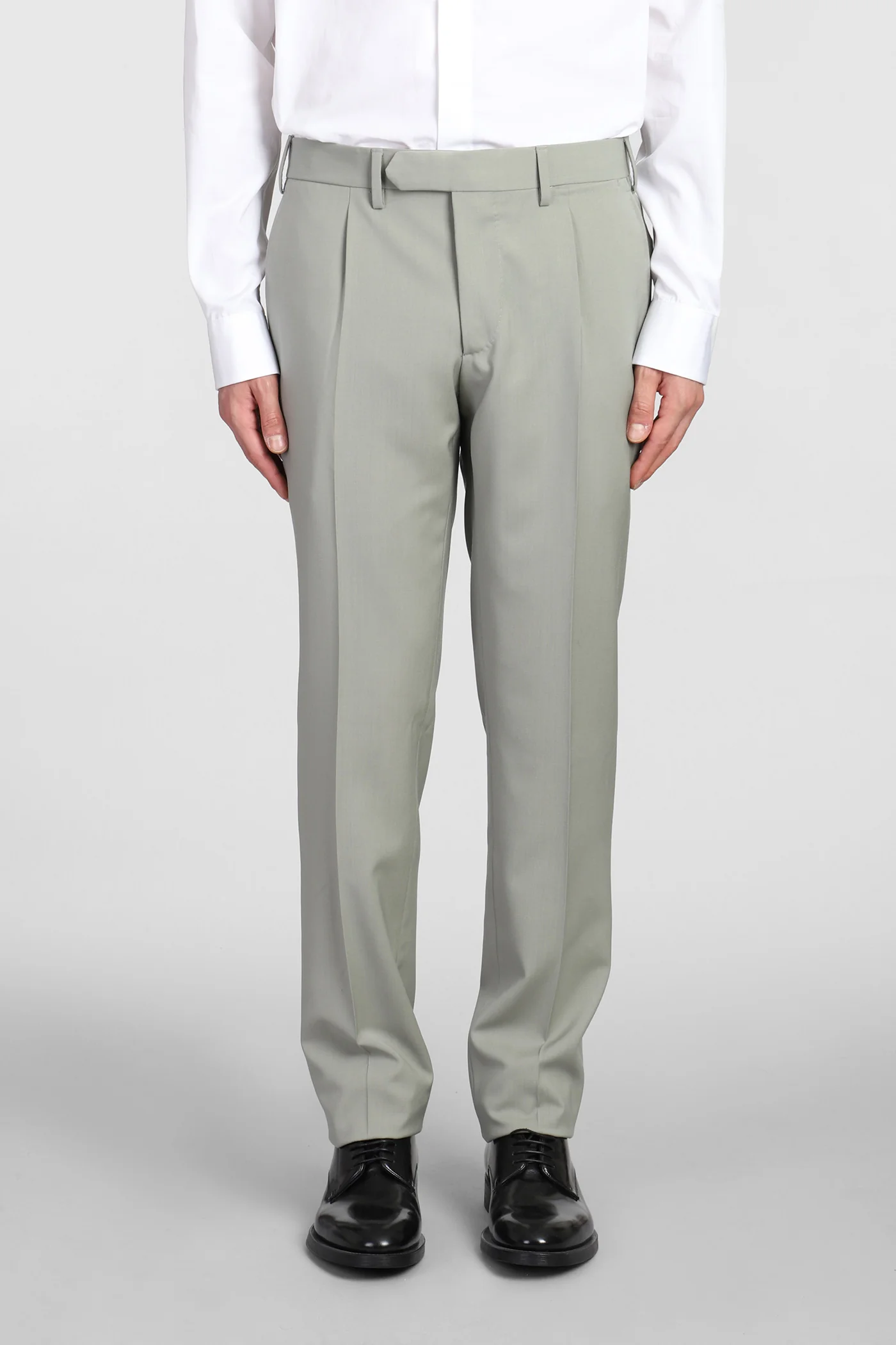 Suit in green wool - Image 3