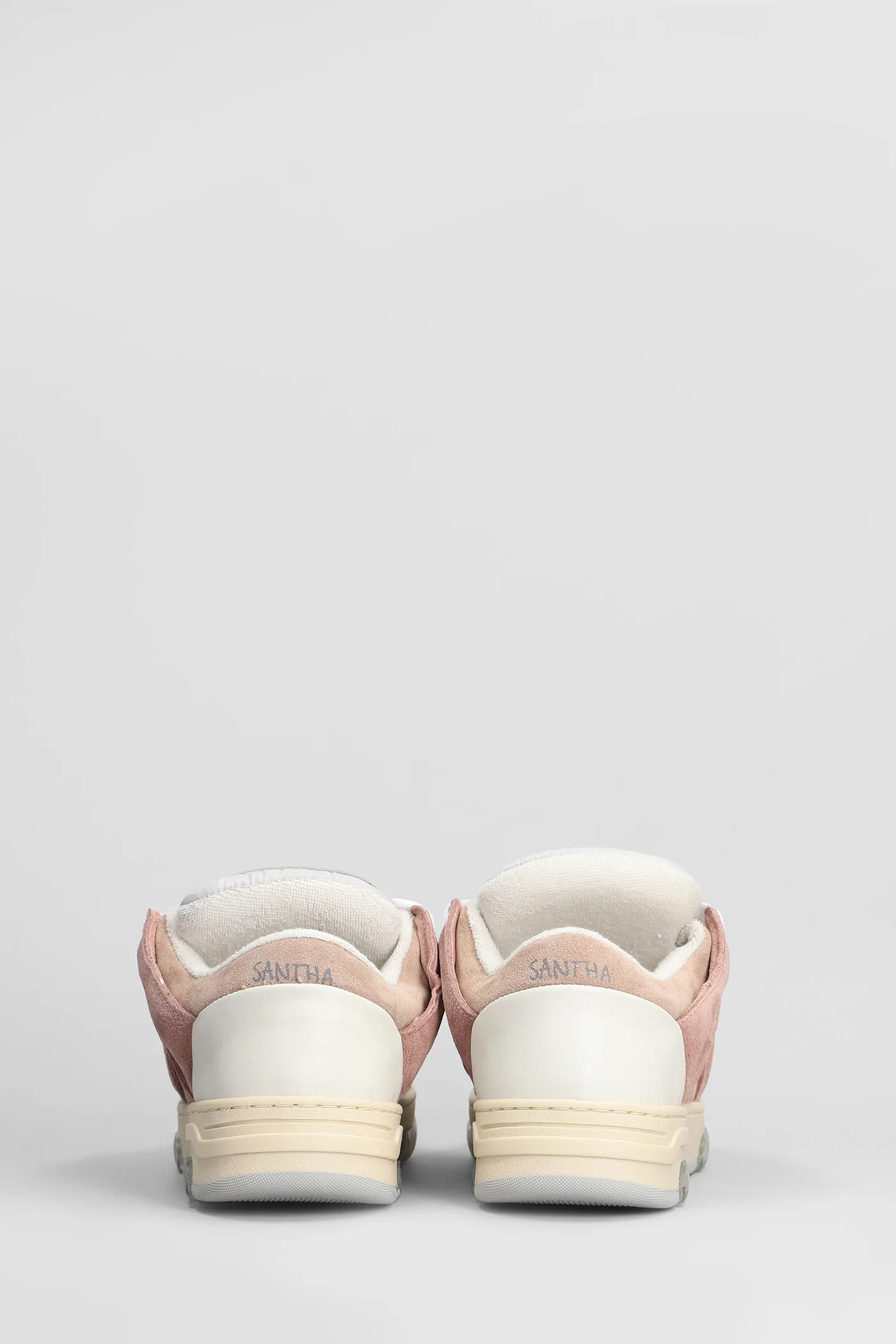 Santha 1 Sneakers in rose-pink Suede and fabric - Image 4