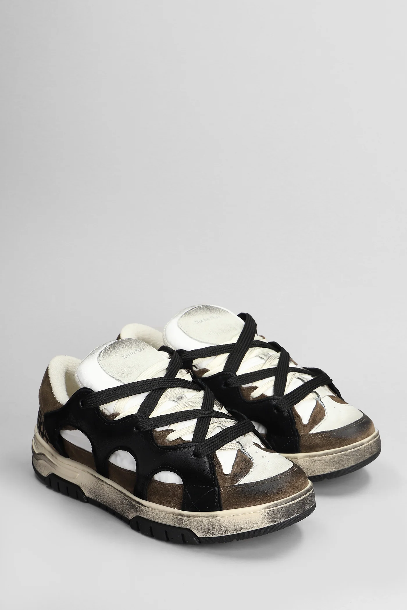 Santha 1 Sneakers in white suede and leather - Image 2