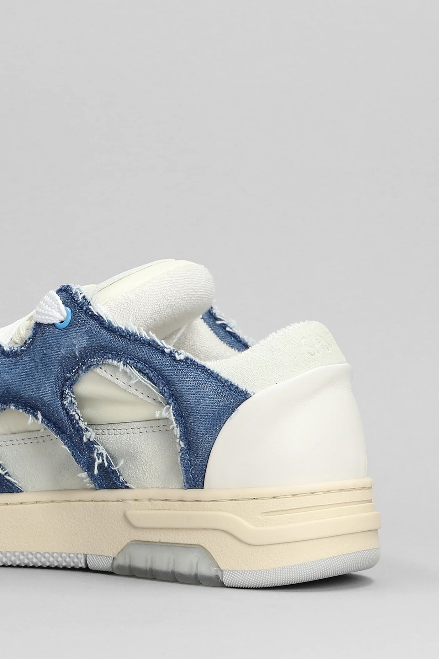 Santha 1 Sneakers in white suede and leather - Image 5