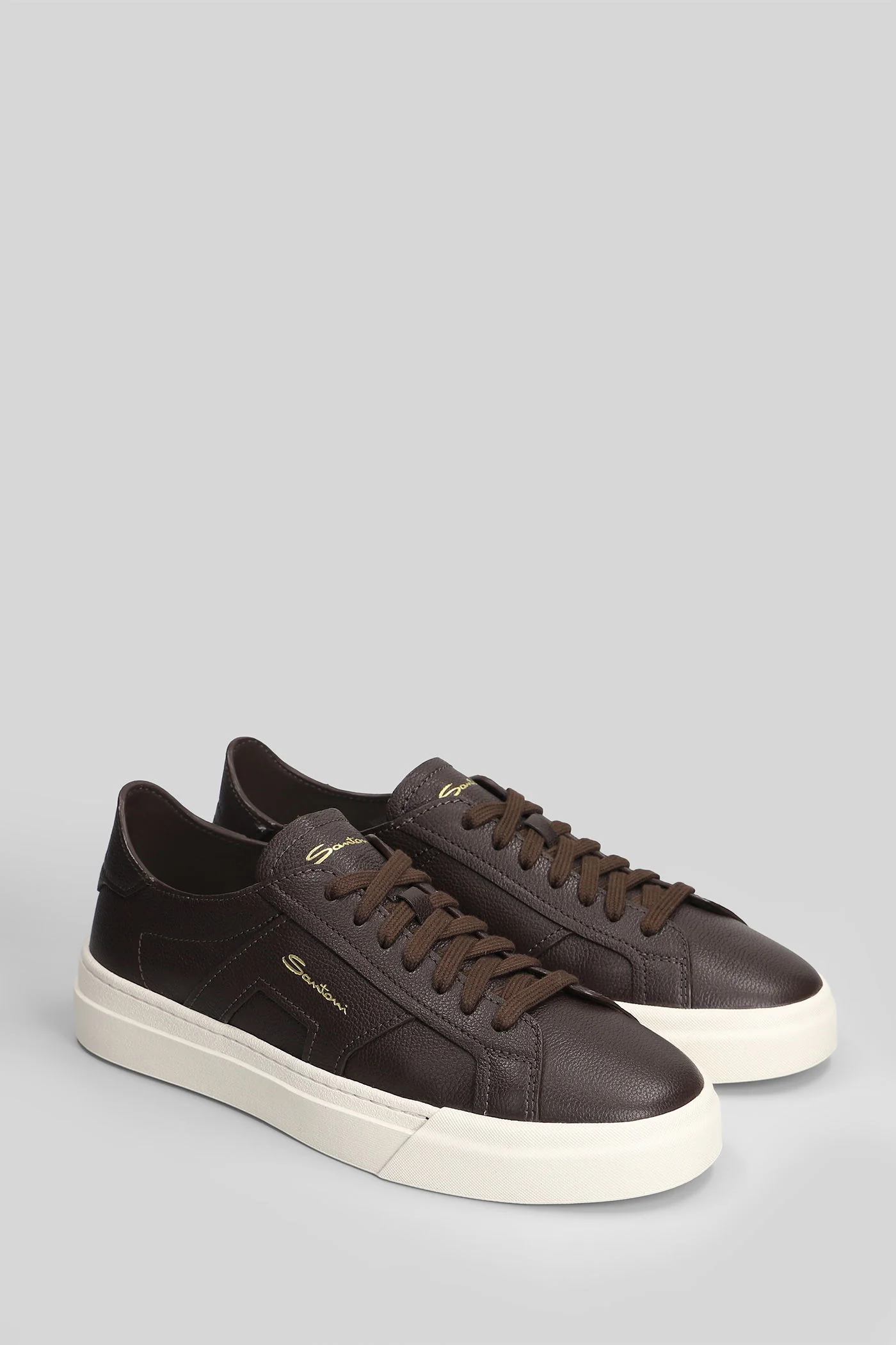 Dbs Sneakers in brown leather - Image 2