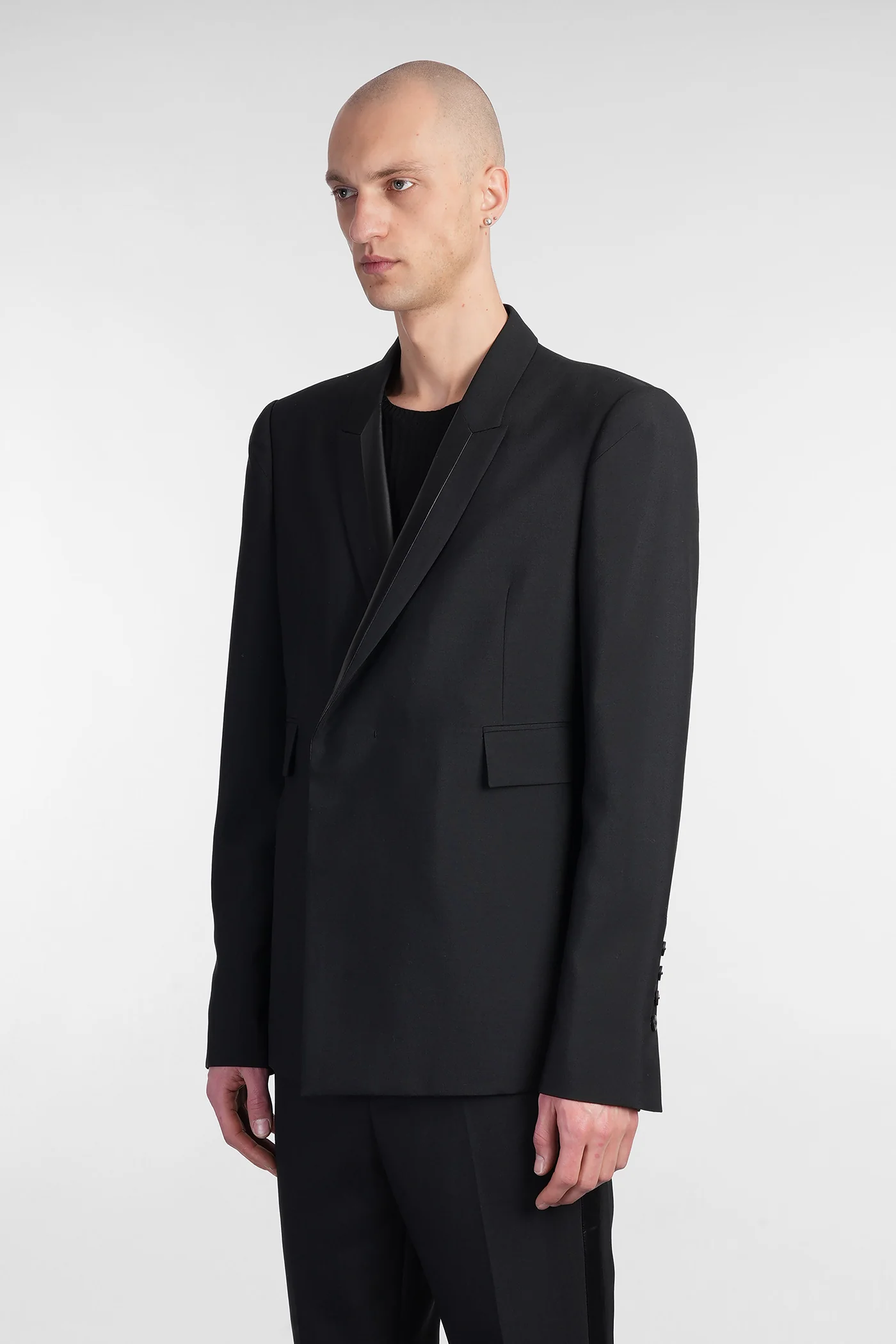 N 4 Blazer in black wool - Image 4
