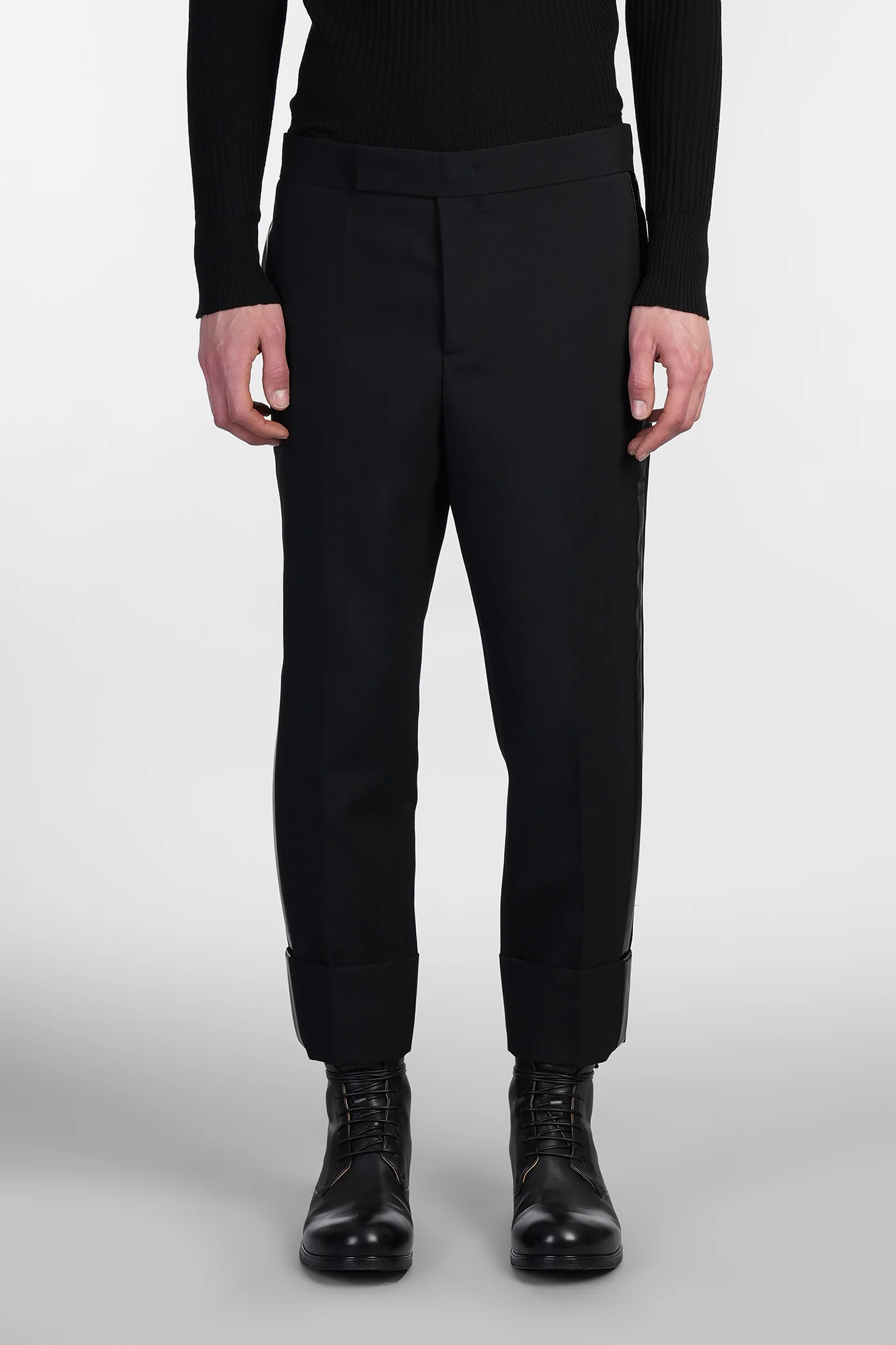 N 7 Pants in black wool