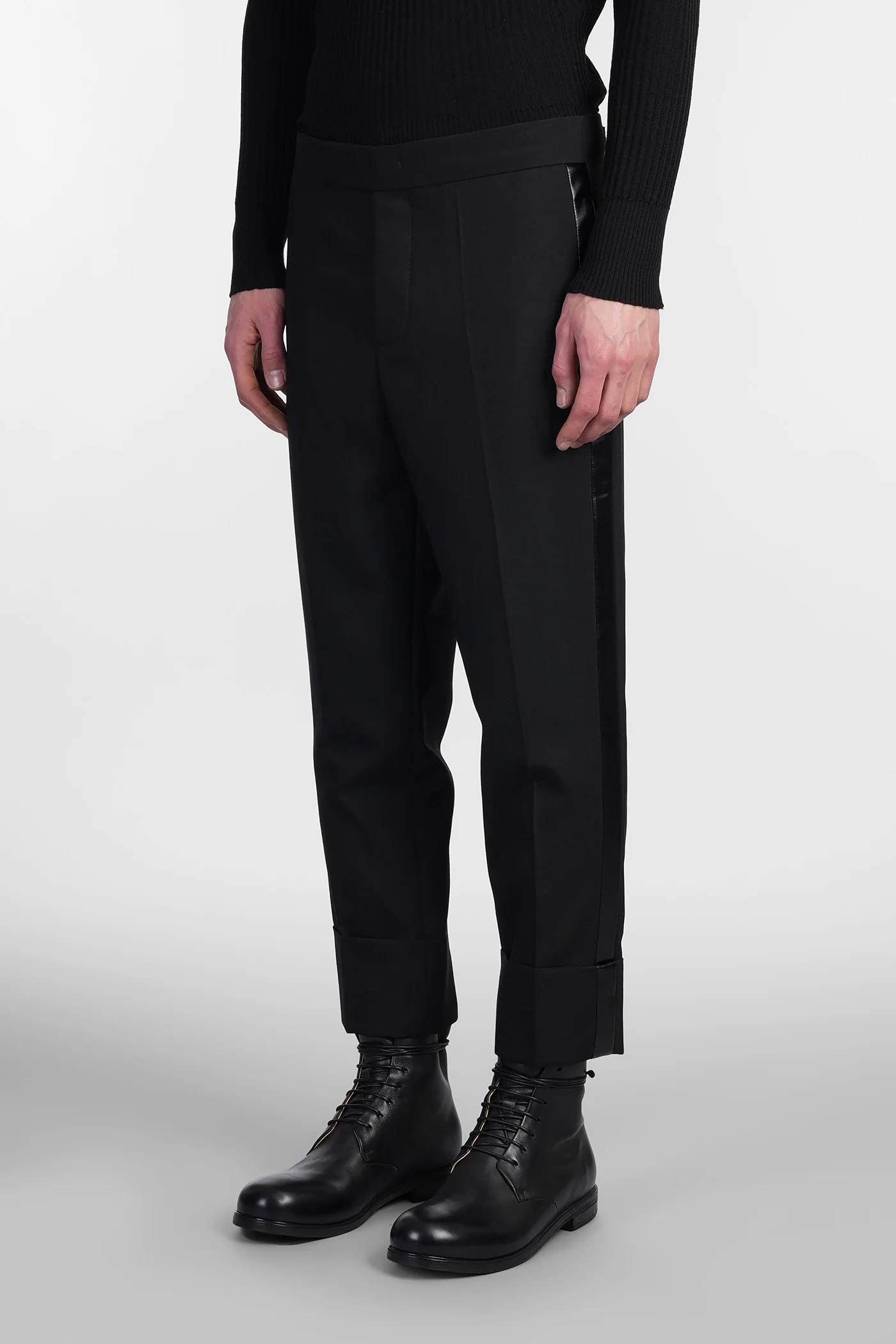 N 7 Pants in black wool - Image 4