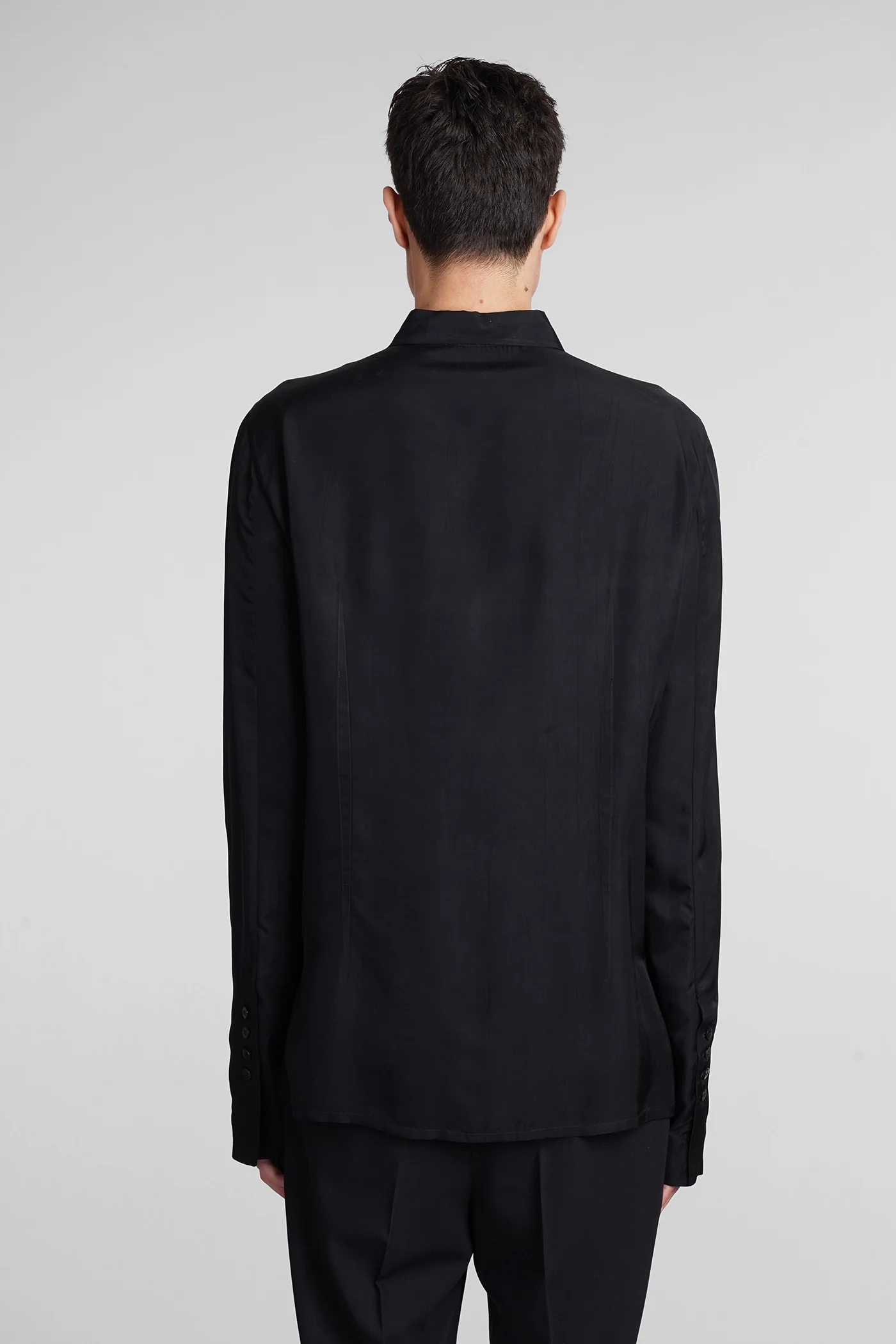 N16 Shirt in black polyamide polyester - Image 3