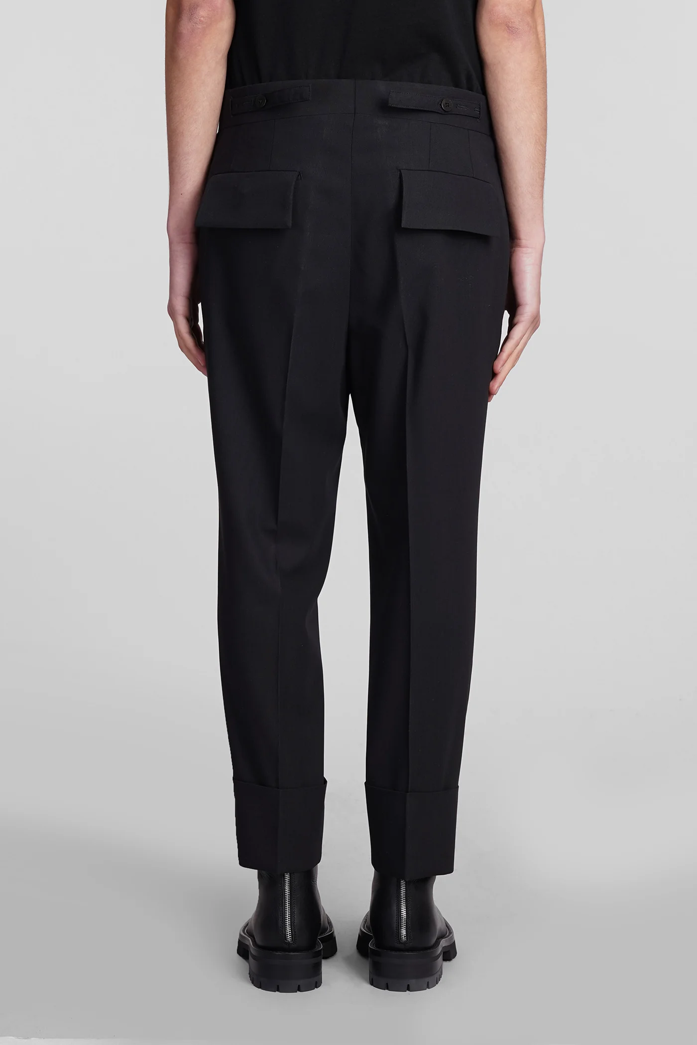 N7 Pants in black wool - Image 3