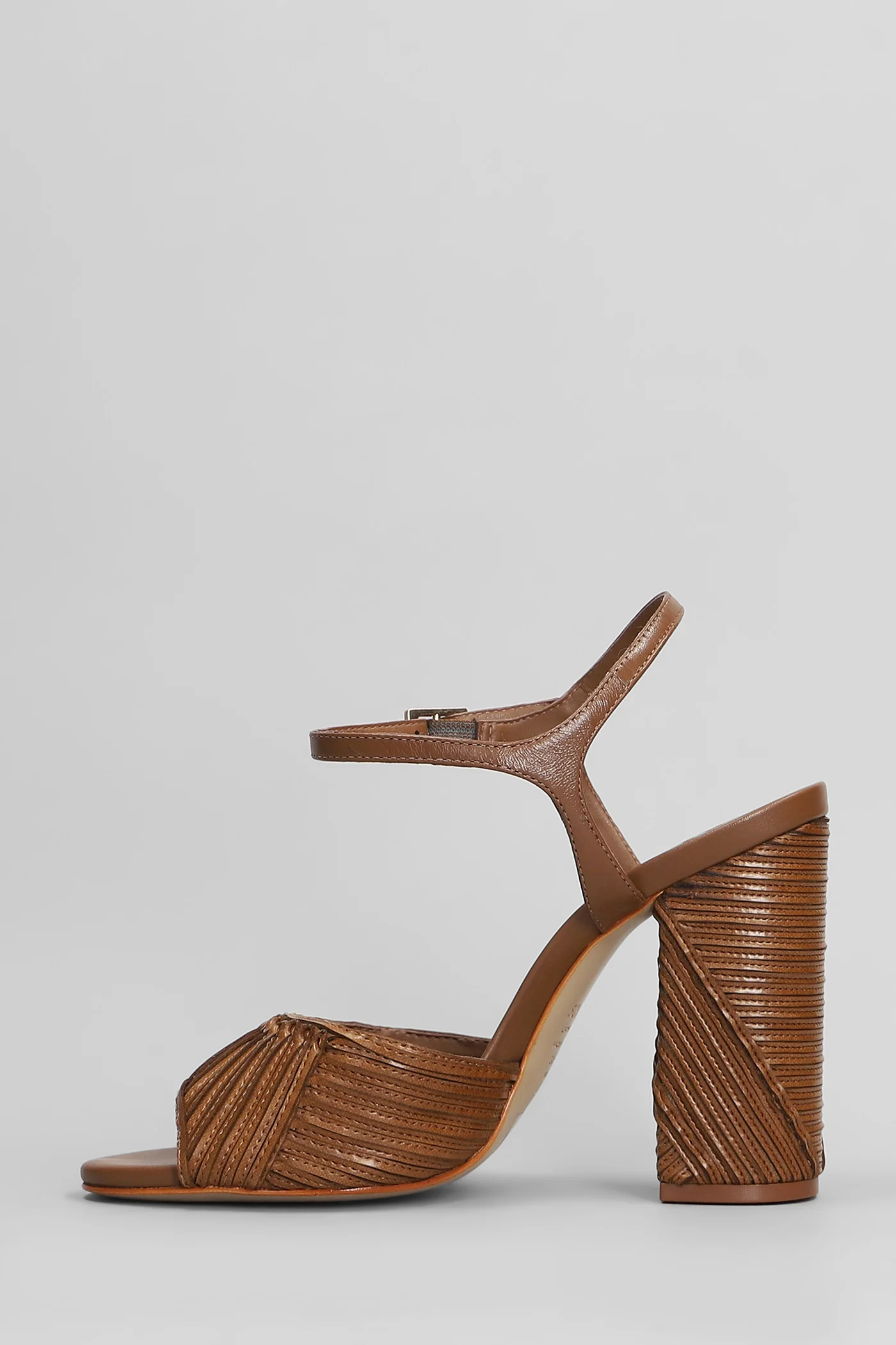 Lupita Sandals in brown leather - Image 3