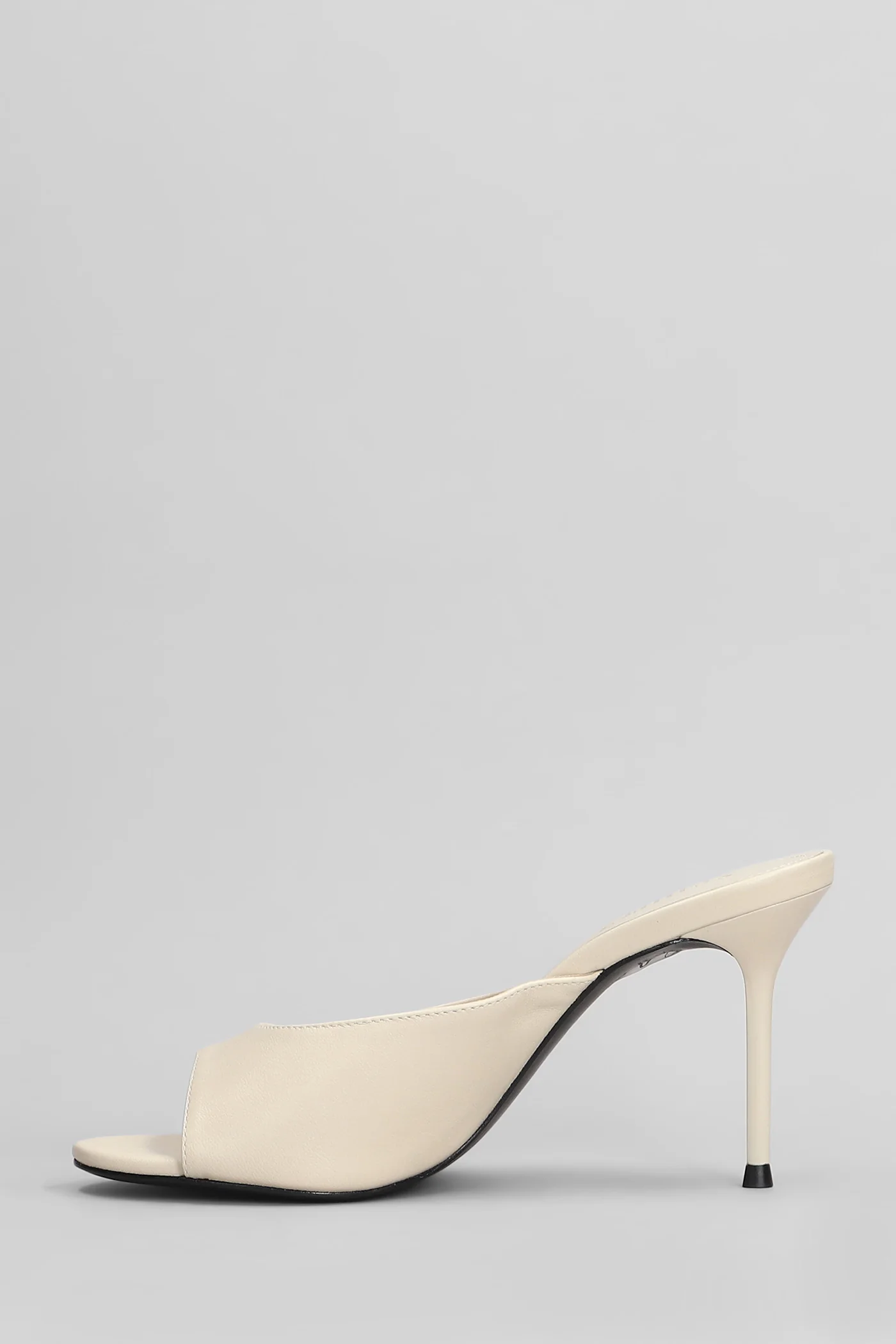 Slipper-Mule in beige leather - Image 3