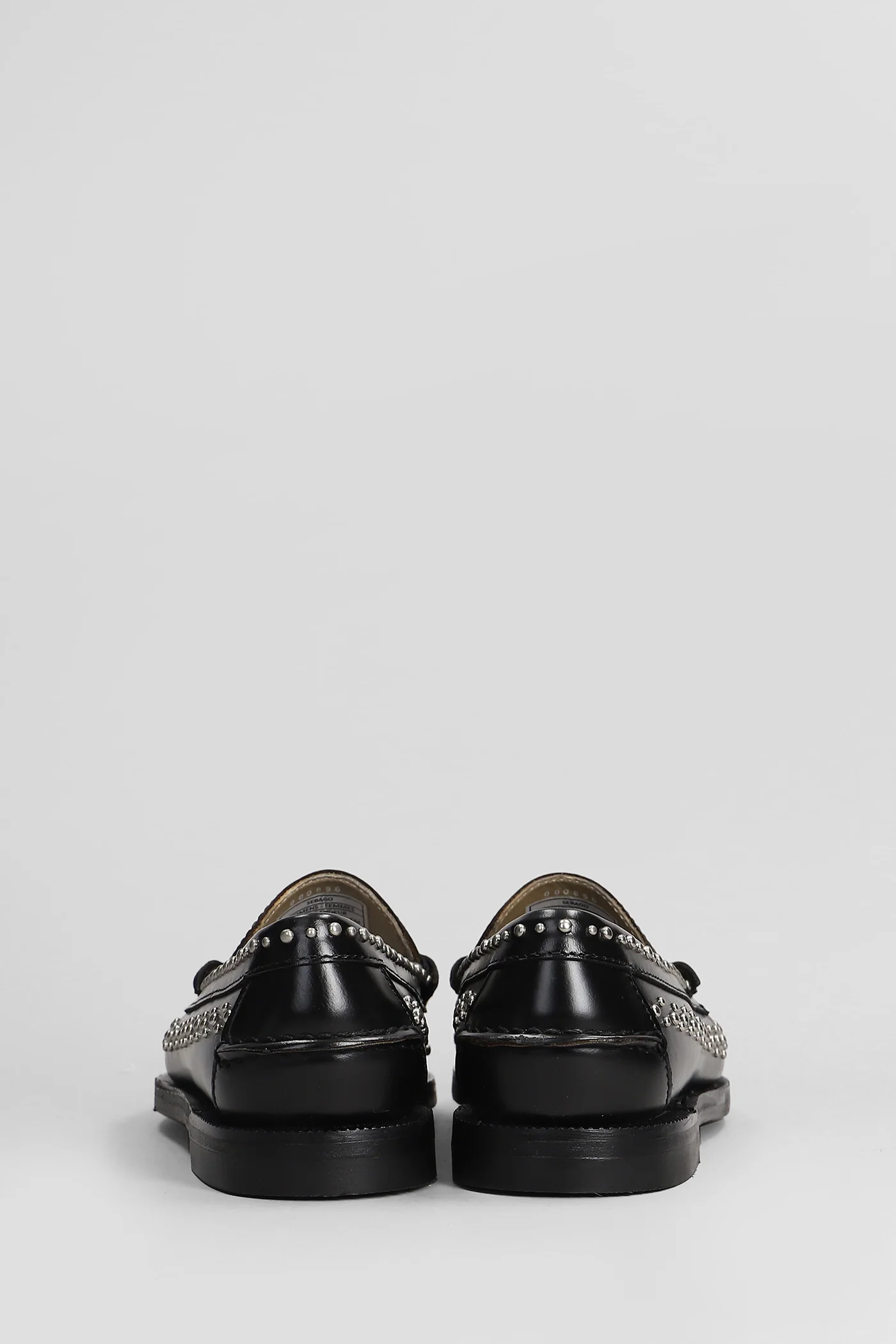 Dan studs Loafers in black leather - Image 4