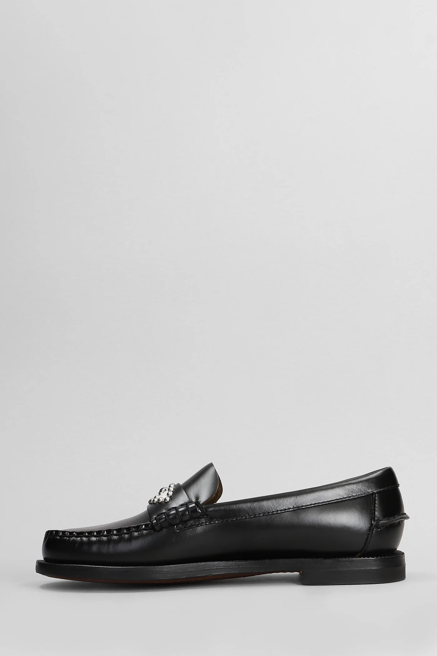 Classic dan eye Loafers in black leather - Image 3