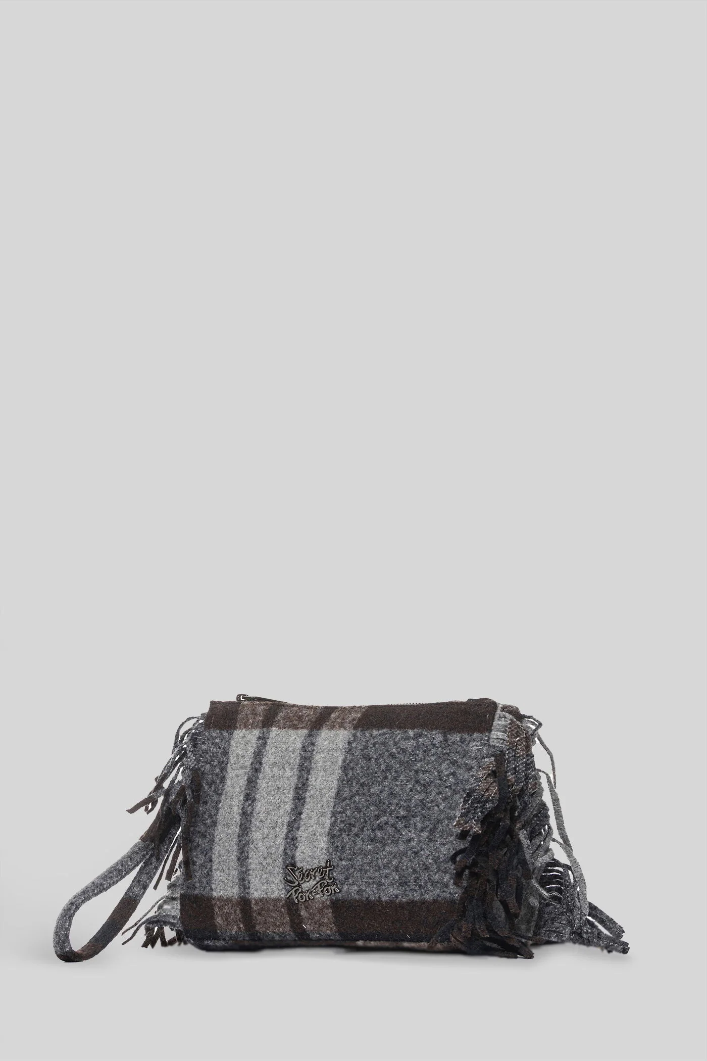 Isabella clutch Shoulder bag in grey polyester - Image 2