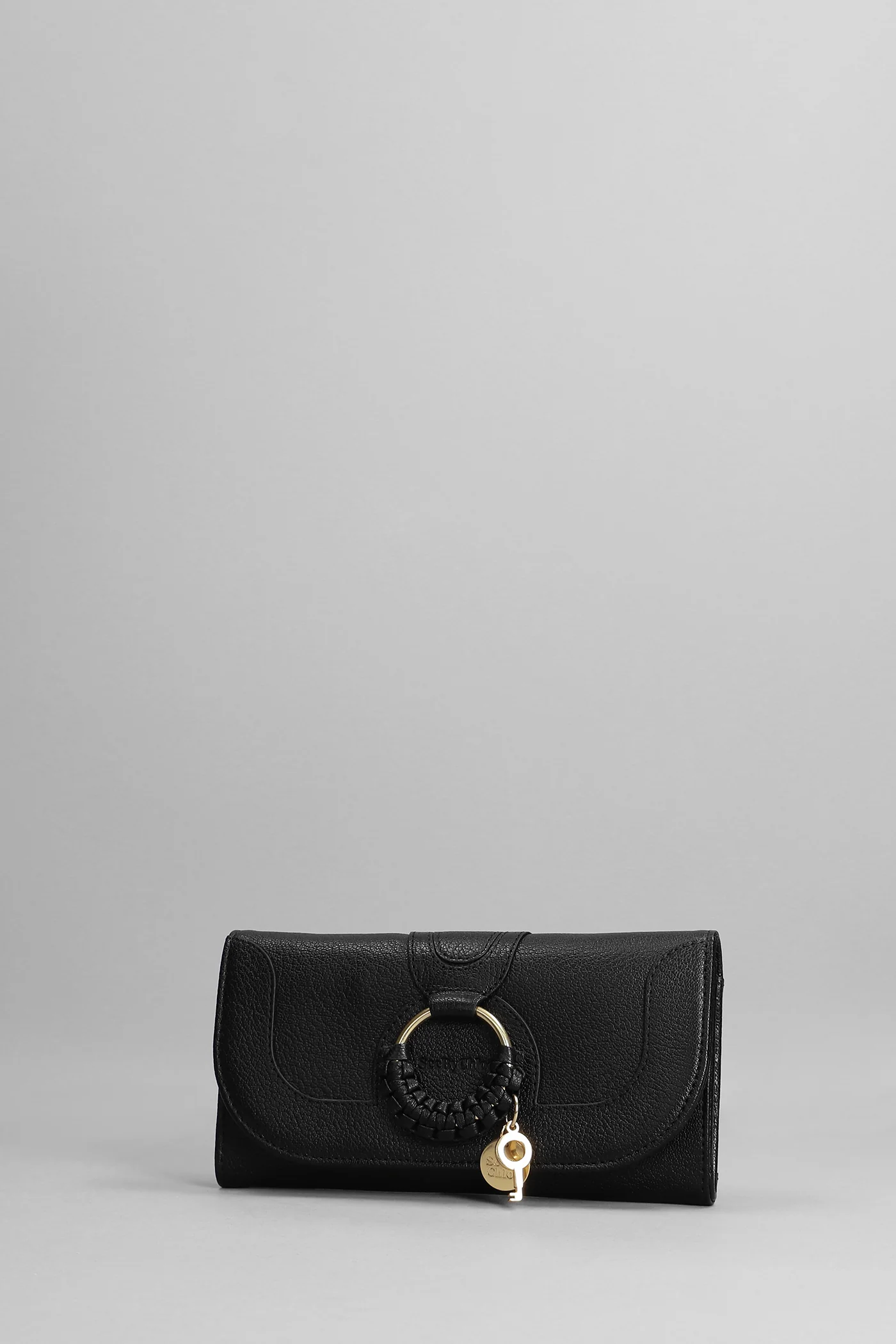 Hana long Wallet in black leather - Image 2
