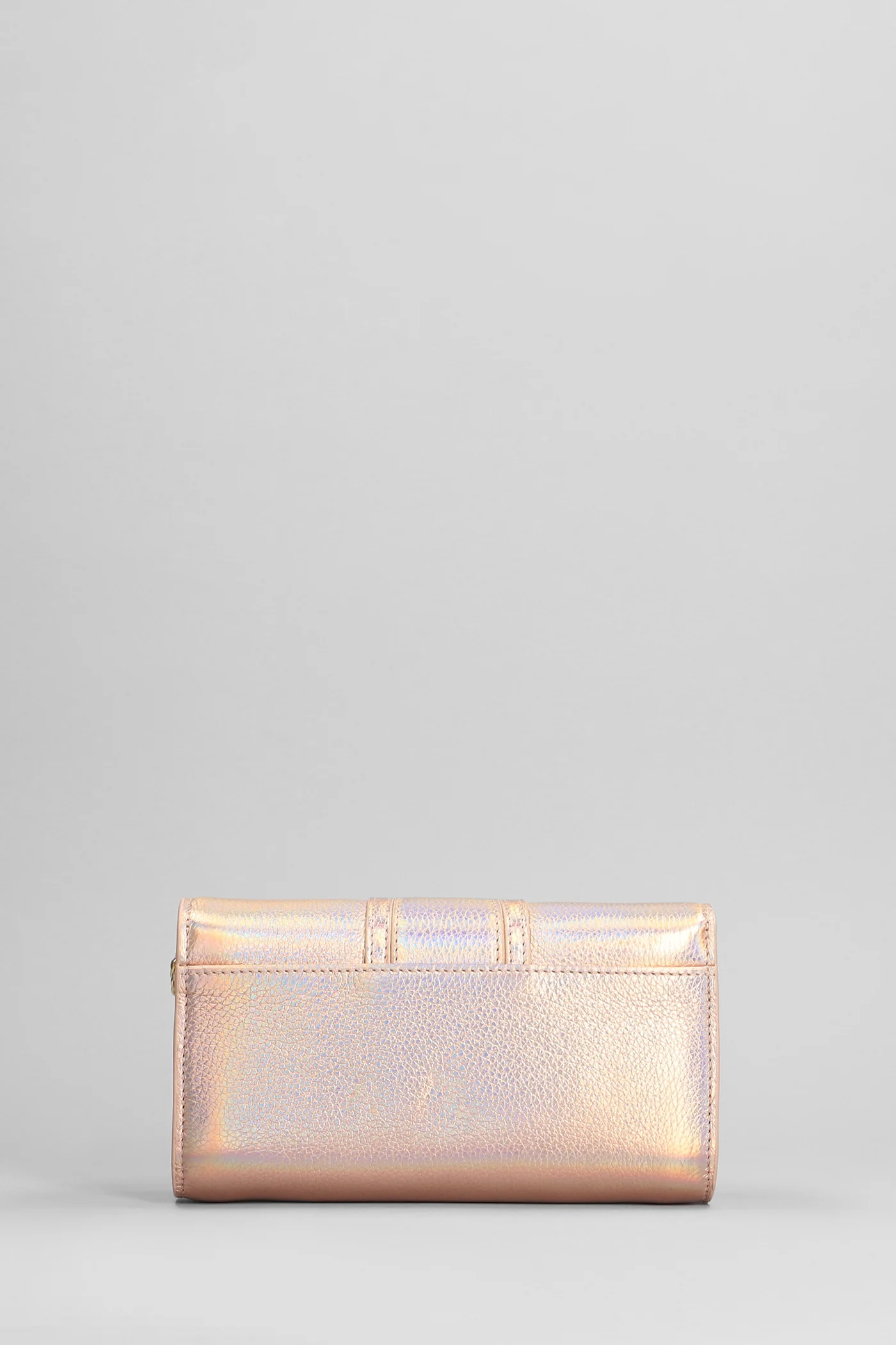 Hana long Wallet in rose-pink leather - Image 3