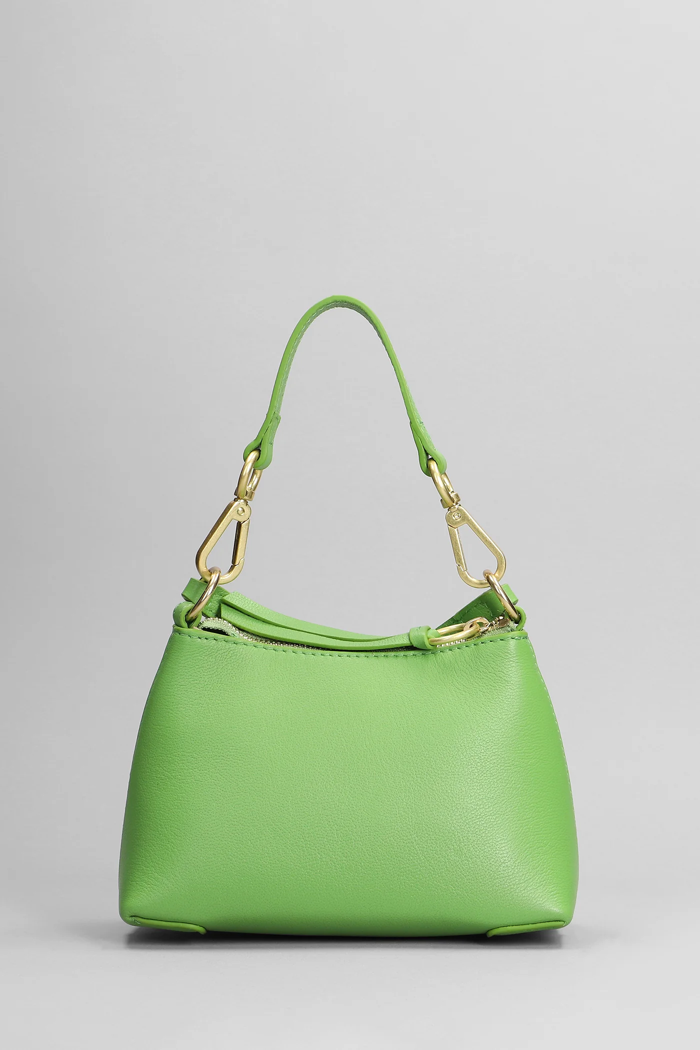 Joan mini Shoulder bag in green leather - Image 3