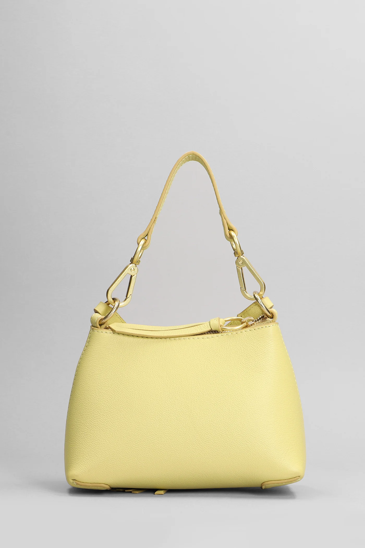 Joan mini Shoulder bag in yellow leather - Image 3