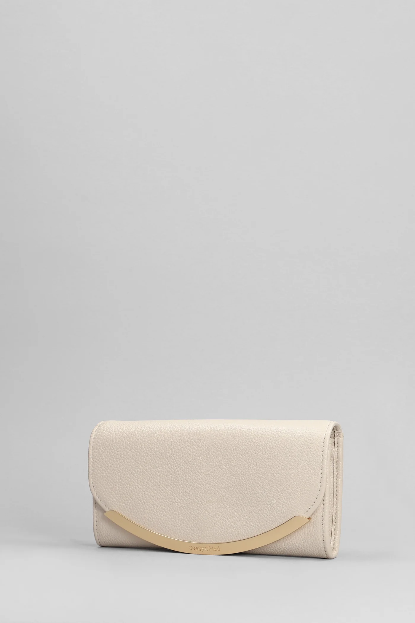 Lizzie Wallet in beige leather - Image 2