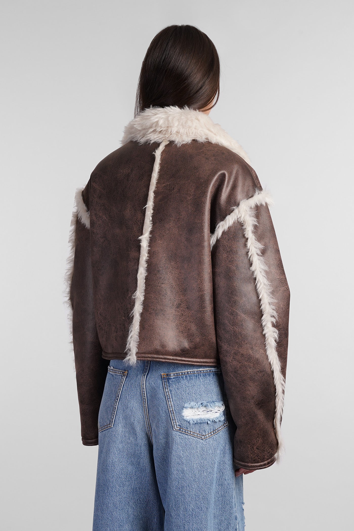 Amari jacket Shearling in brown polyester - Image 3