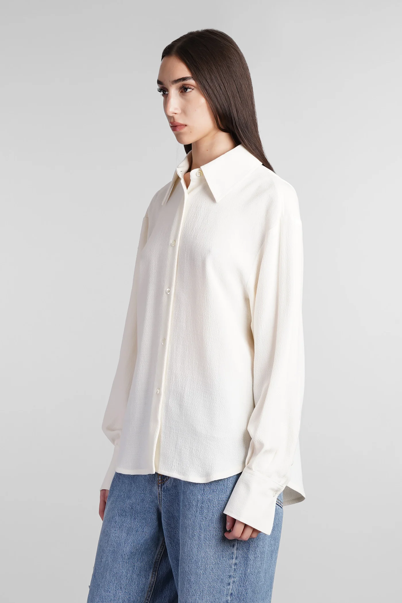 Anais shirt Shirt in beige viscose - Image 4
