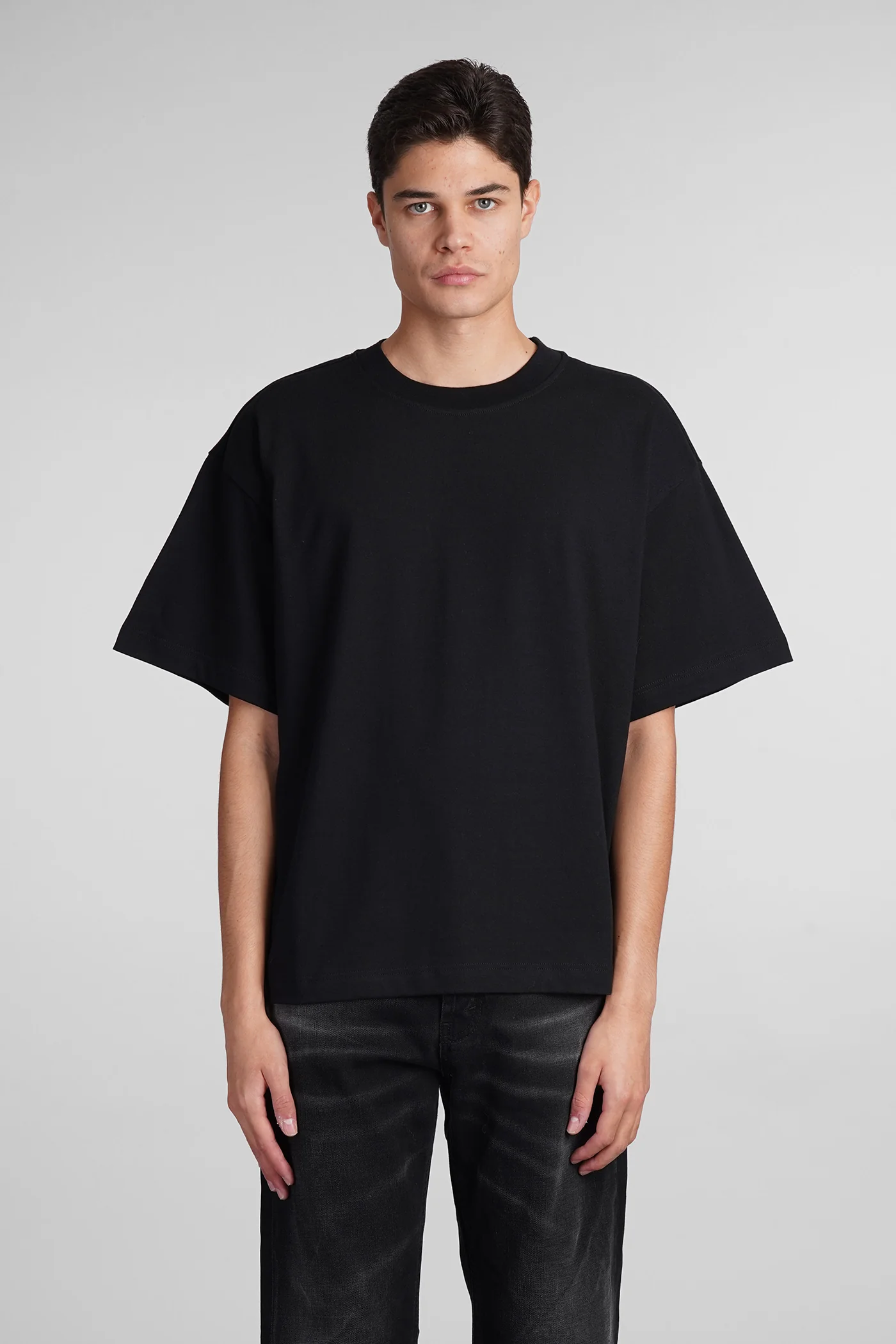 Atelier tee T-Shirt in black cotton - Image 6