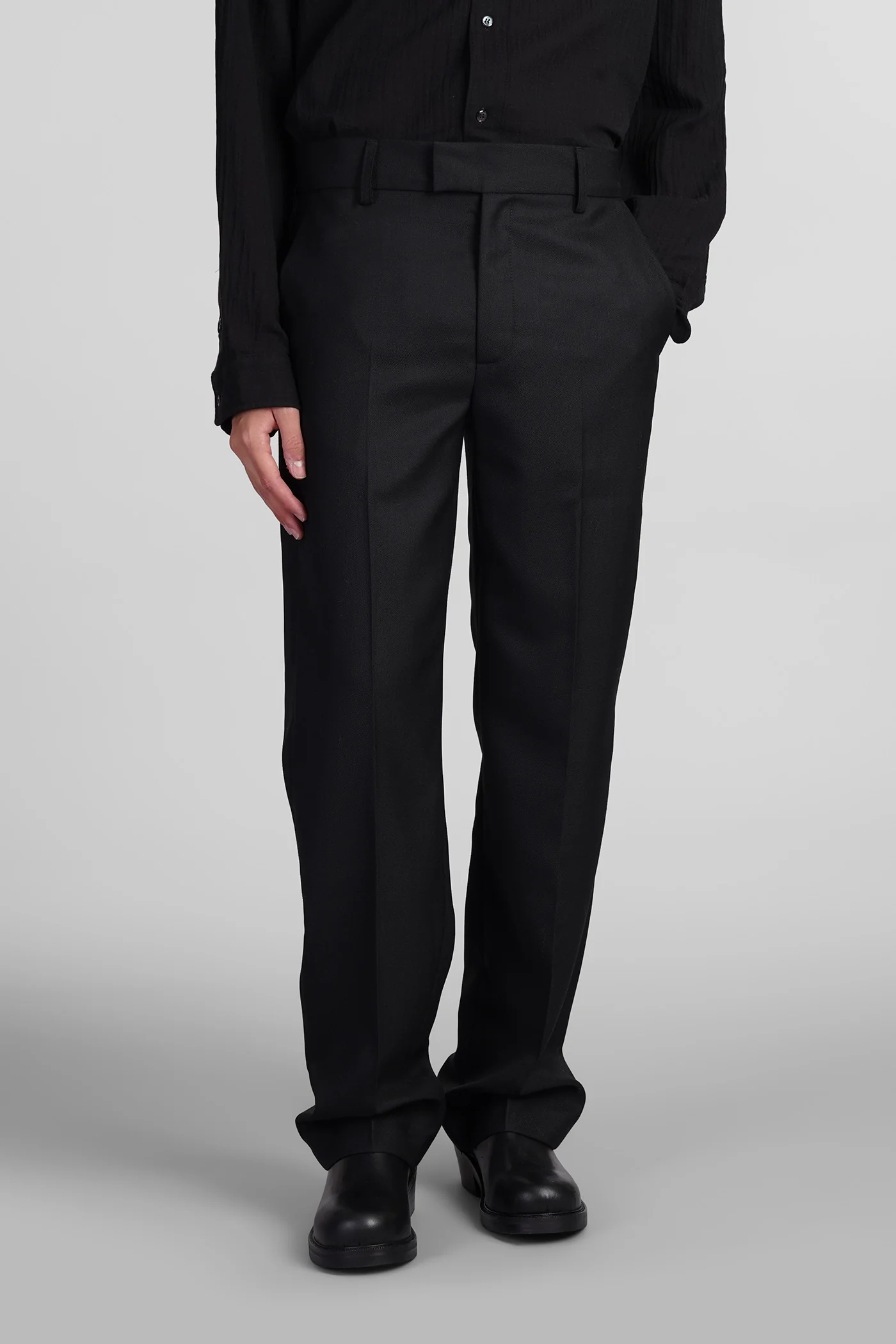 Mike suit trousers Pants in black polyester