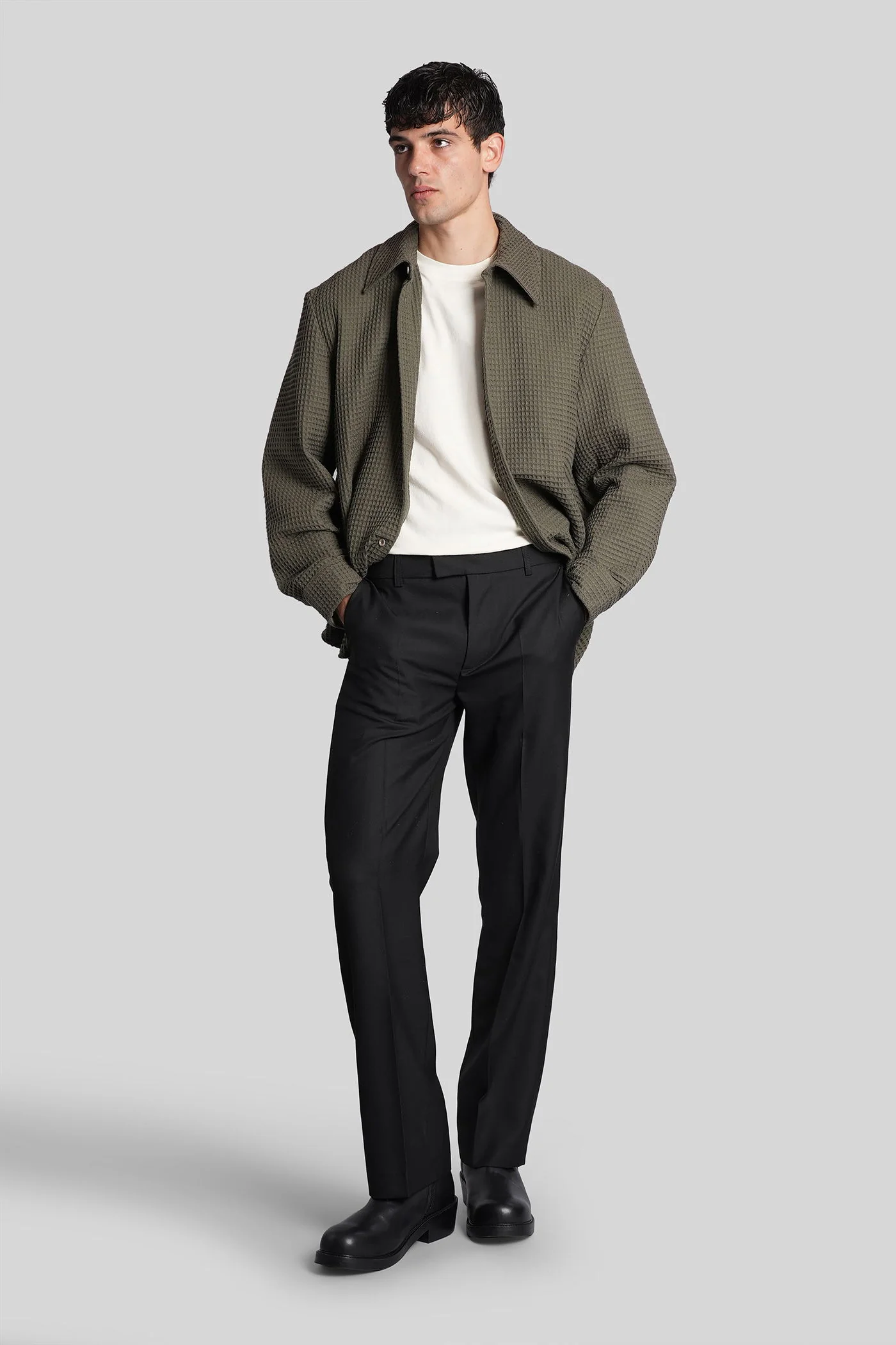 Oseary Shirt in green cotton - Image 2