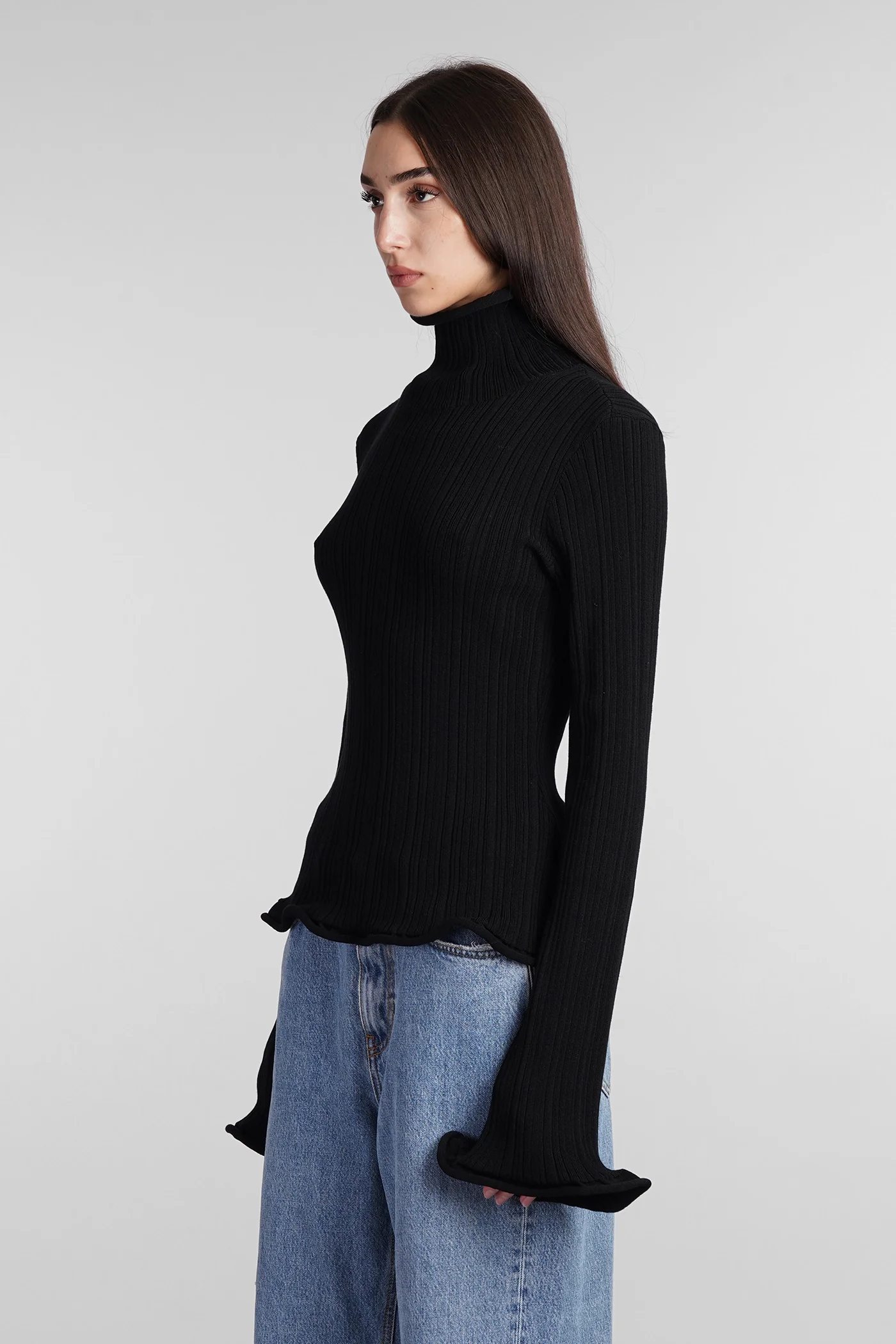 Paloma sweater Knitwear in black cotton - Image 4