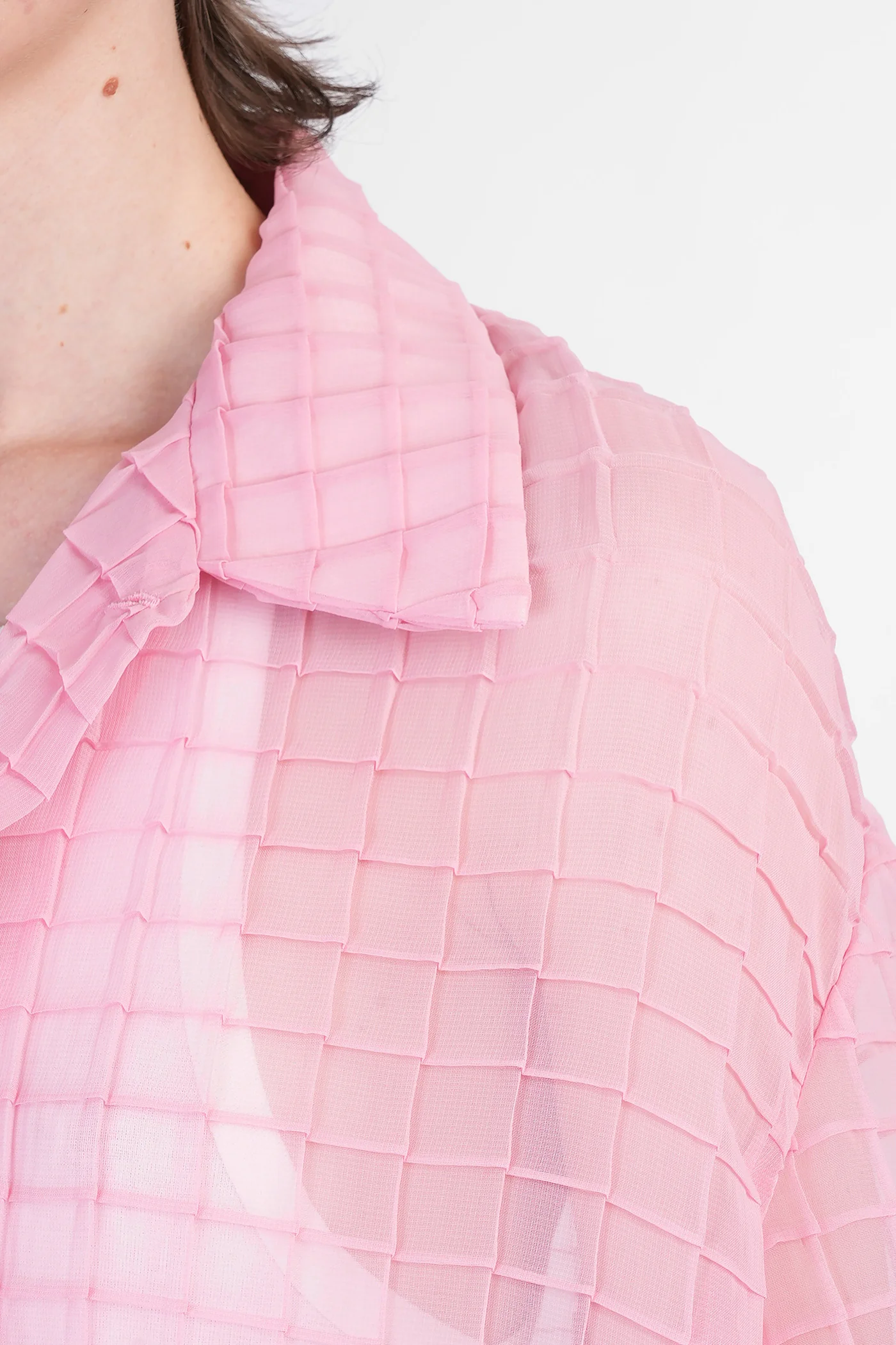 Sergio Shirt in rose-pink polyester - Image 5