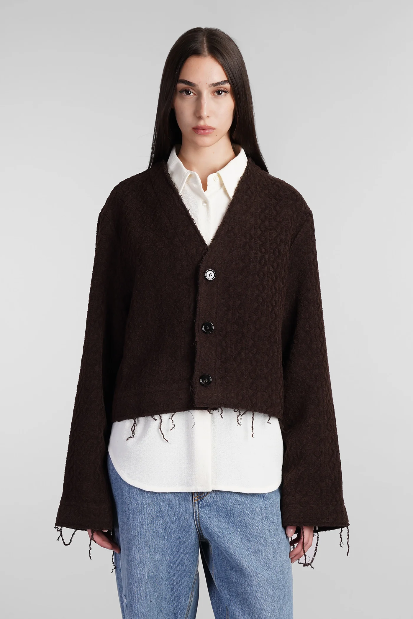 Wei cardigan Cardigan in brown Polyacrylic