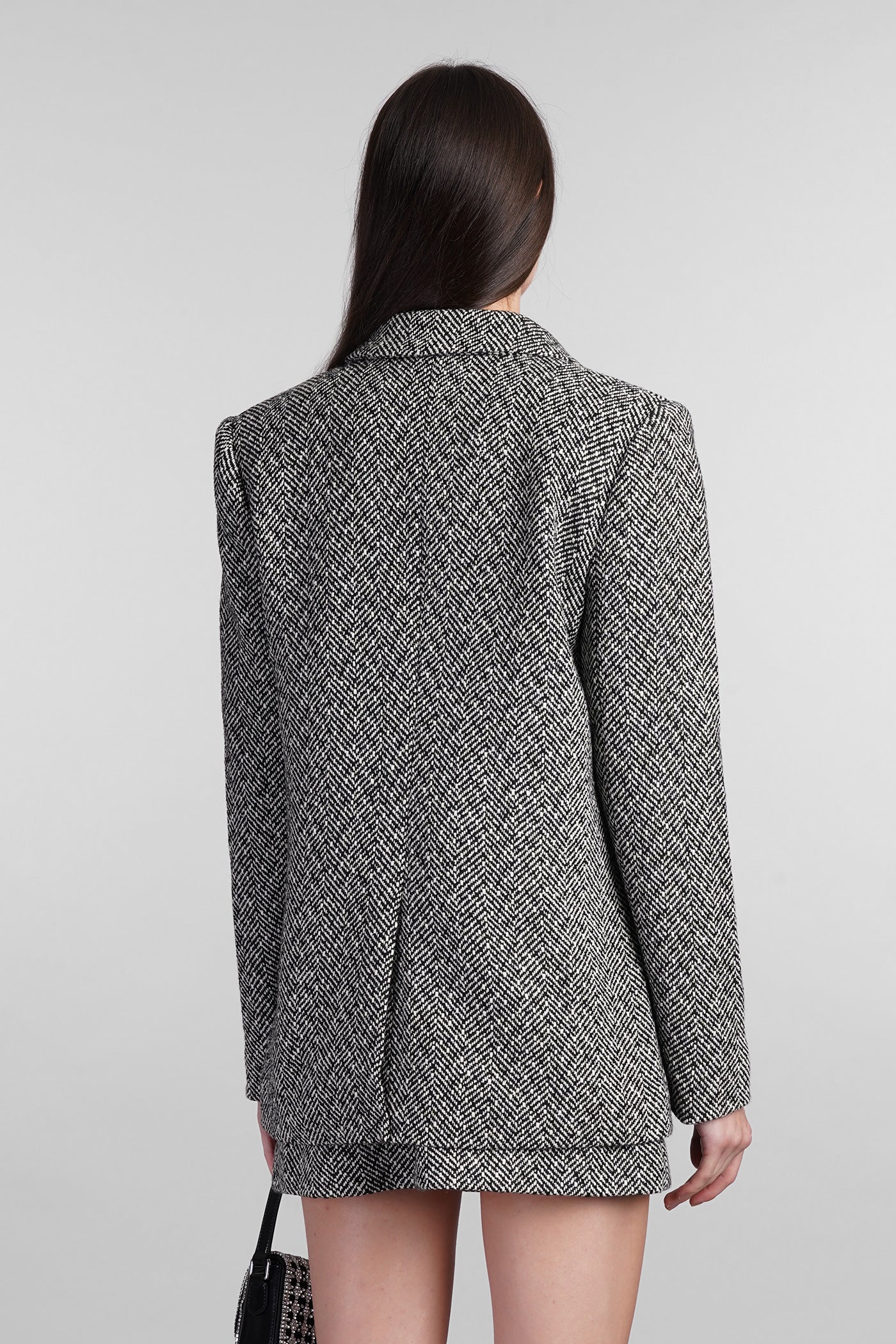 Blazer in black polyester - Image 3