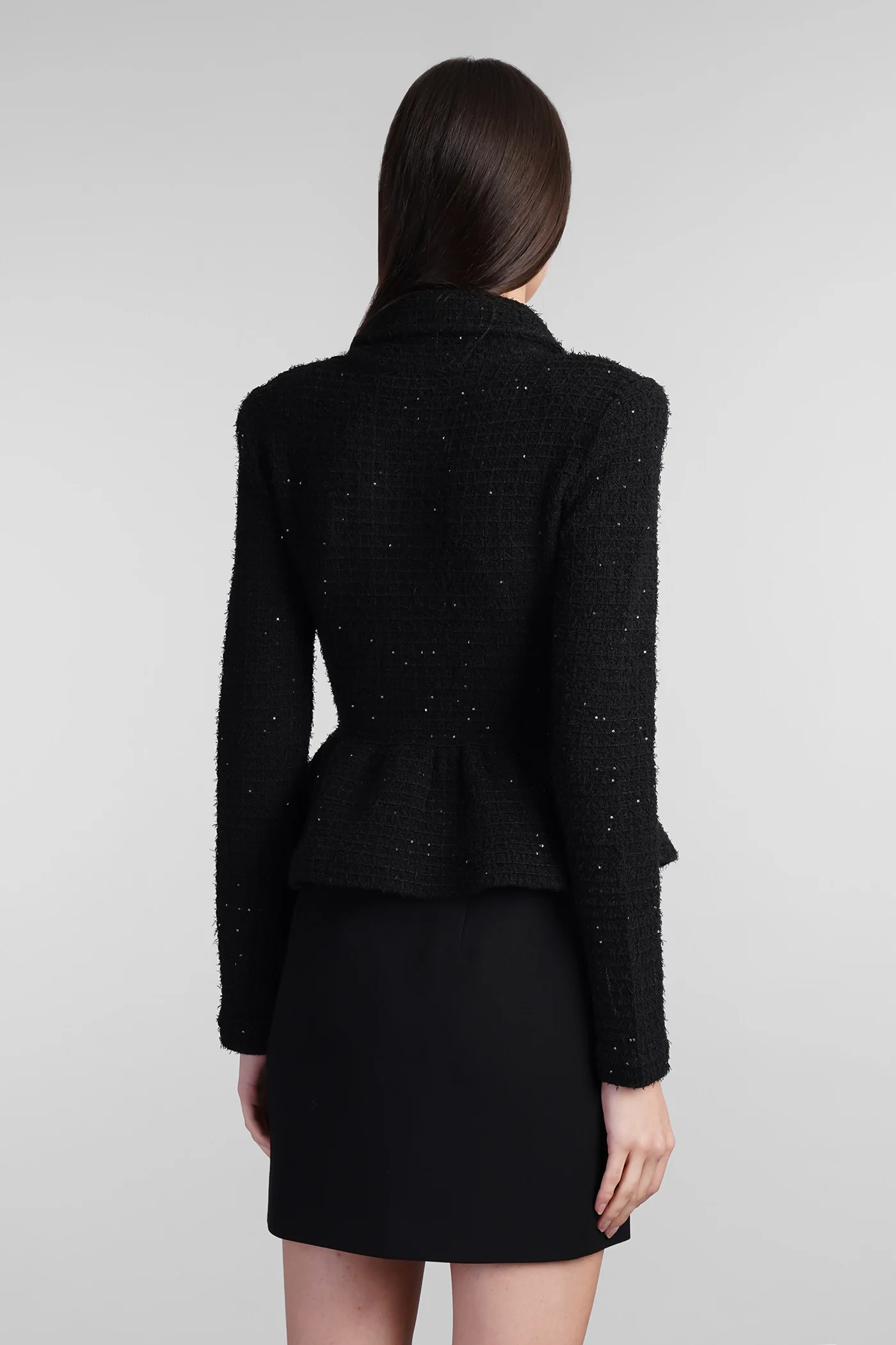 Casual jacket in black polyester - Image 3