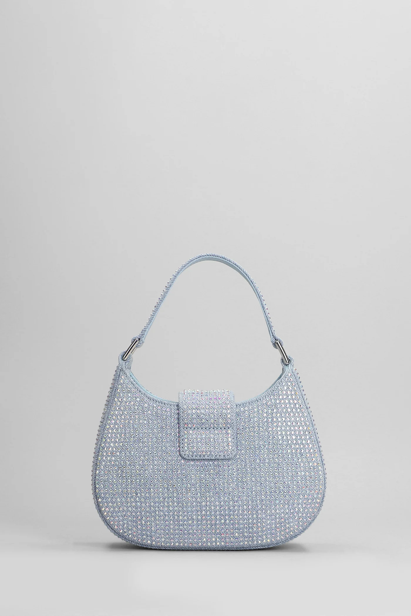 Hand bag in blue cotton - Image 3