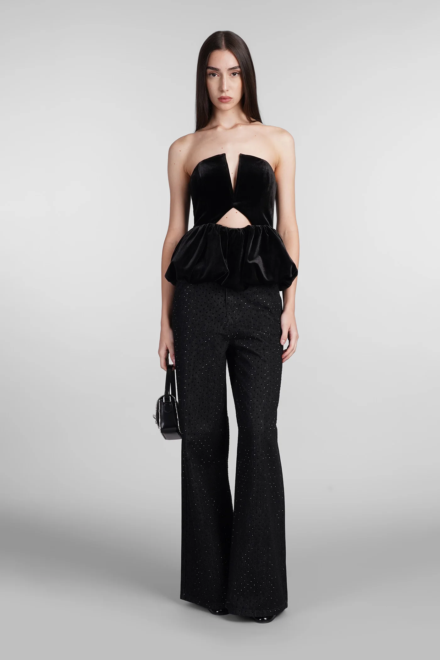 Jeans in black cotton - Image 2