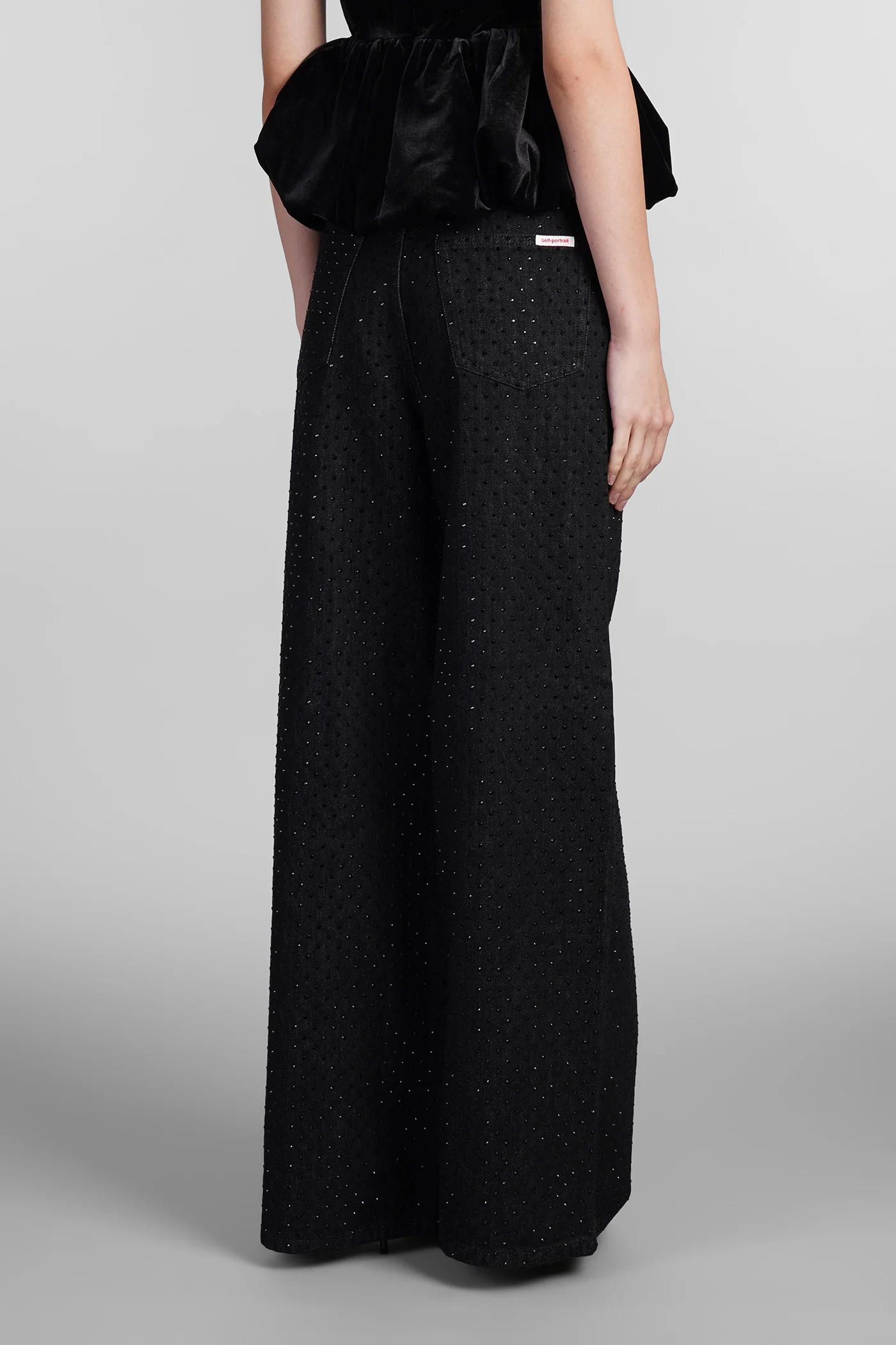 Jeans in black cotton - Image 3